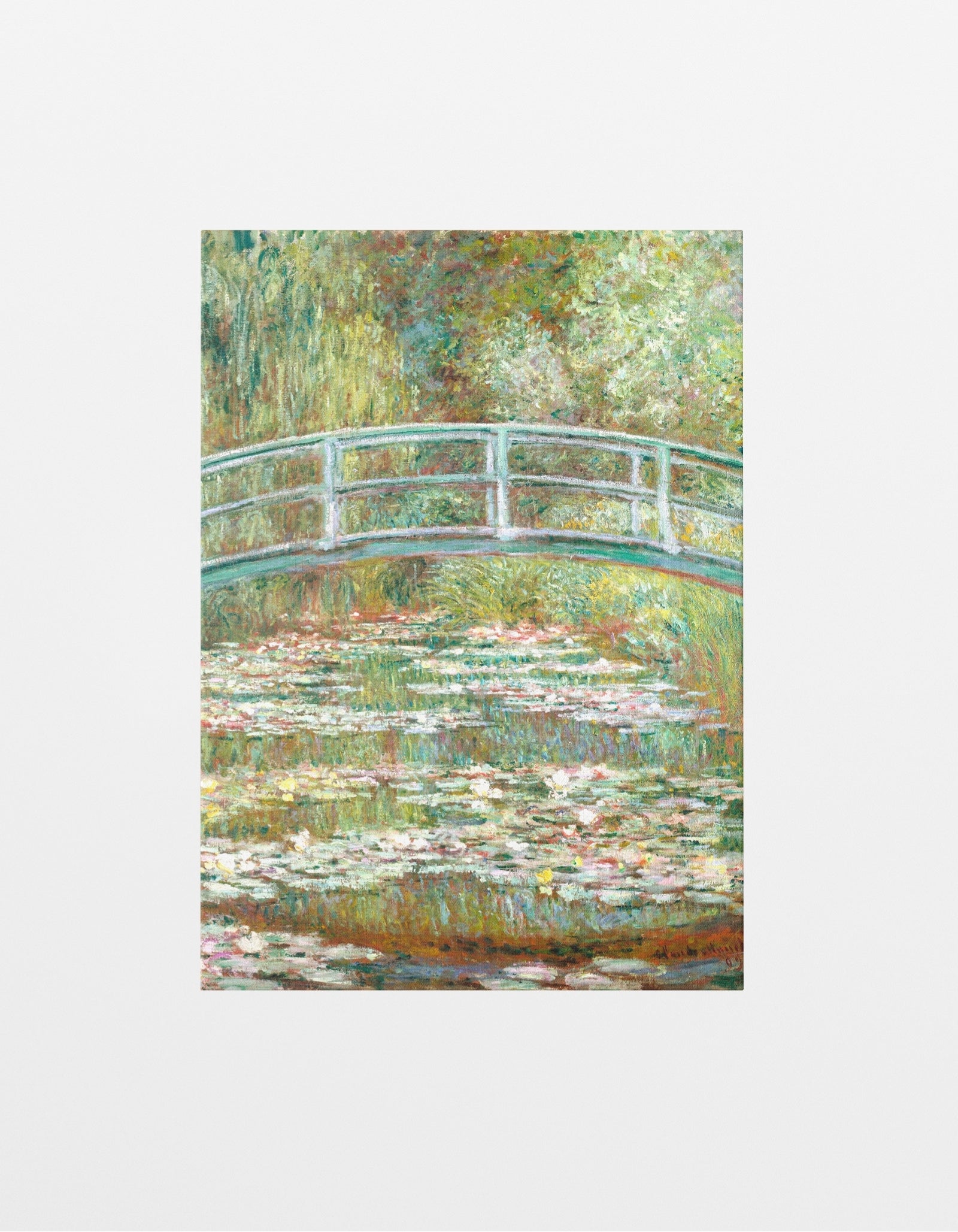 The Water Lily Pond Canvas by Claude Monet