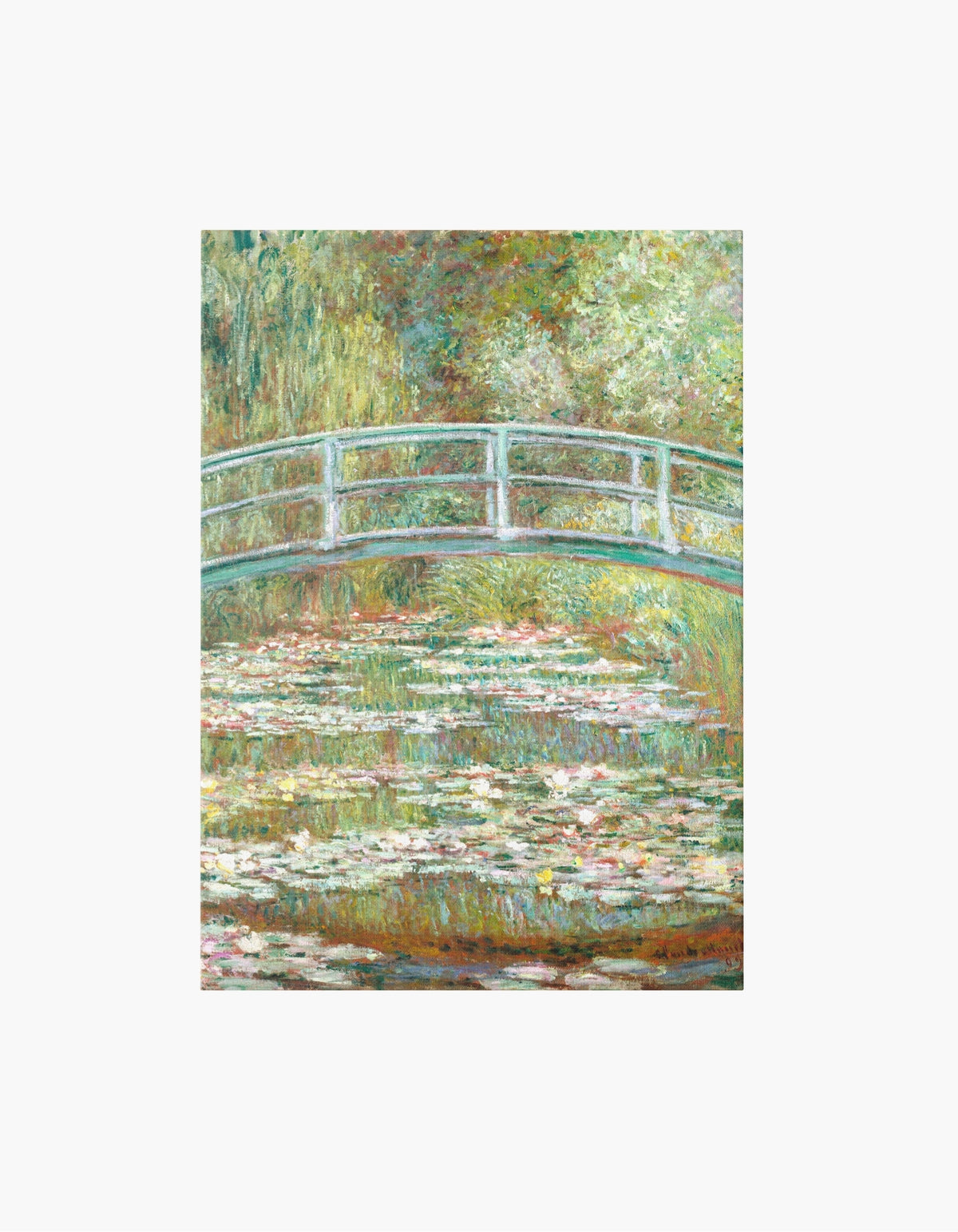 Monet Bridge Over a Pond of Water Lilies Canvas