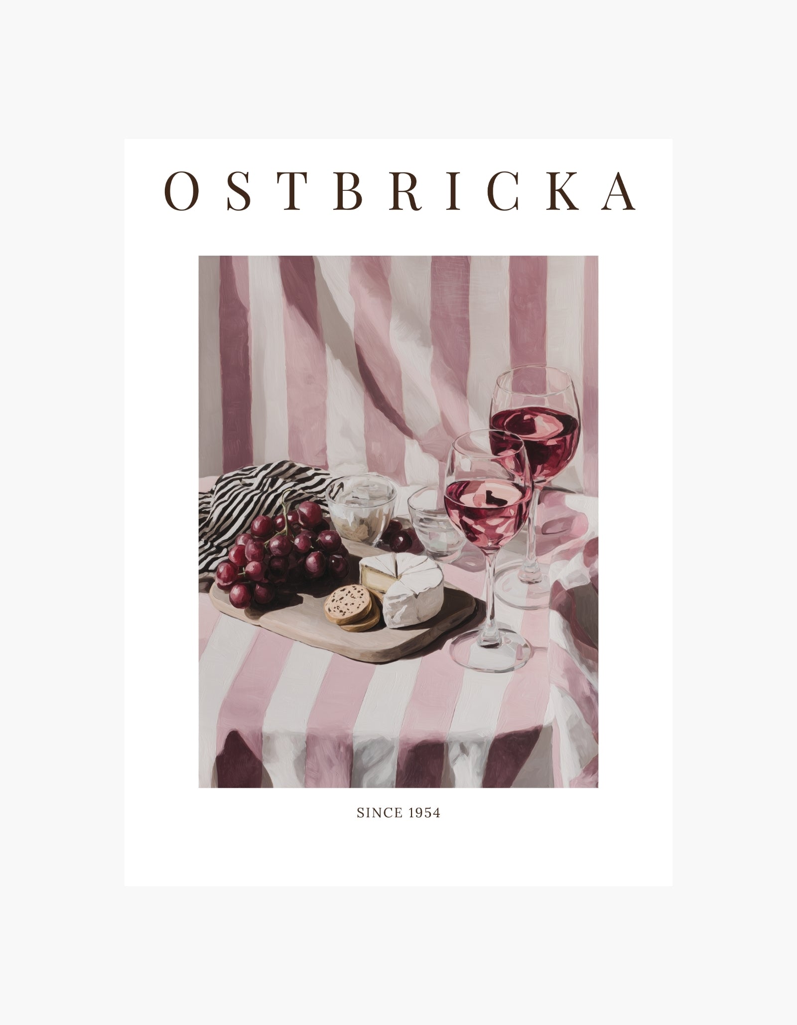 PLAKAT MED OSTEBAKKE