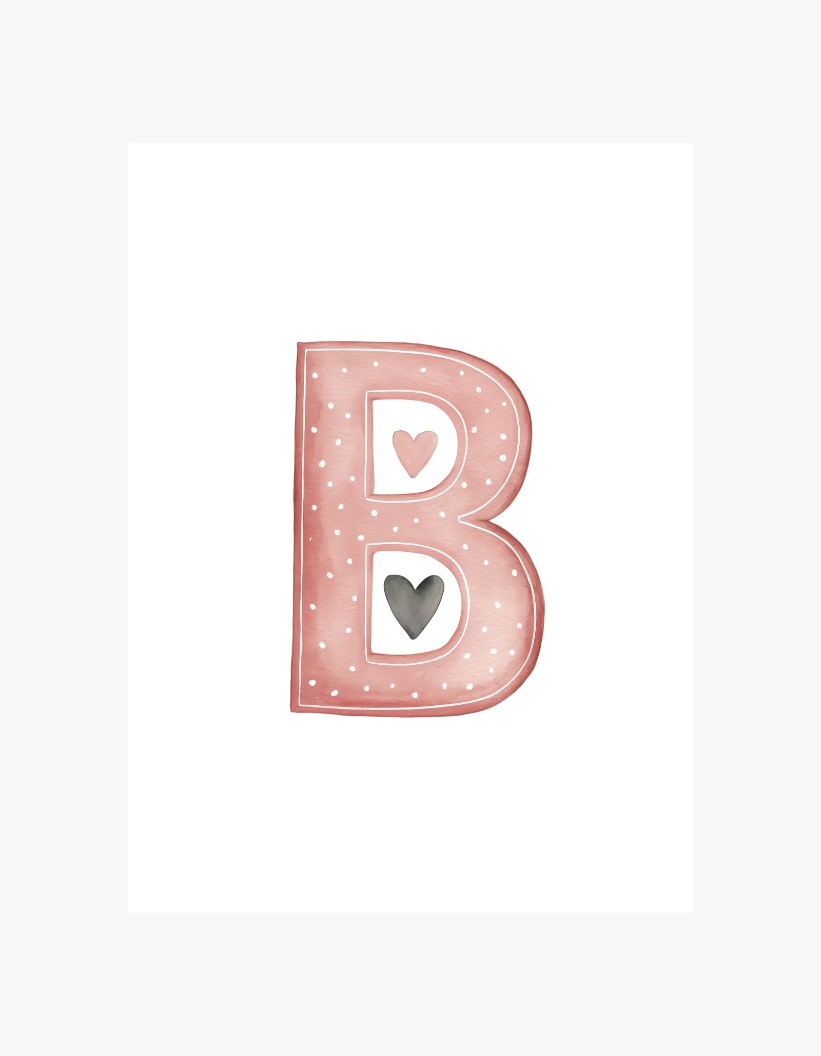 Bogstav B plakat