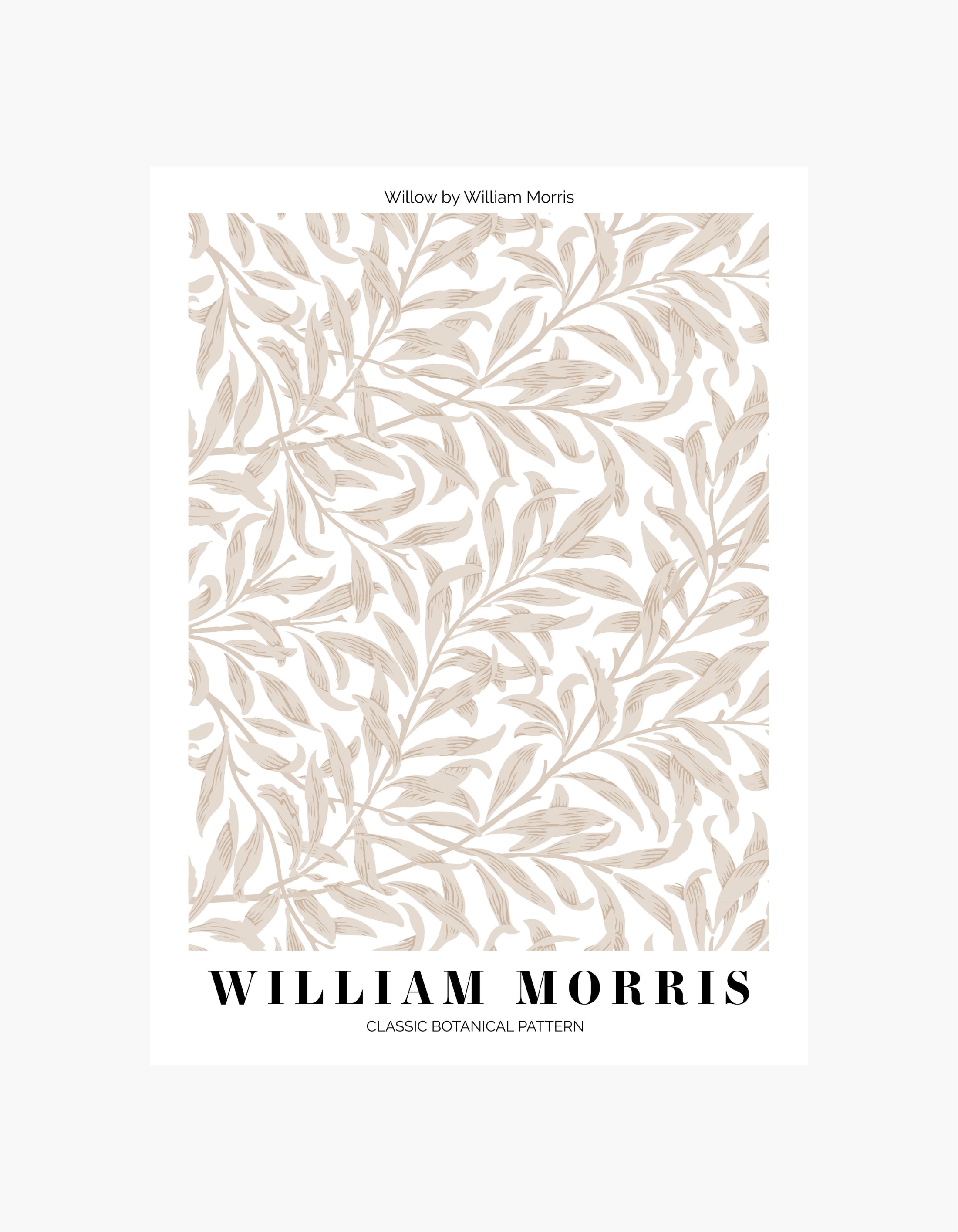William Morris Beige Willow Plakat