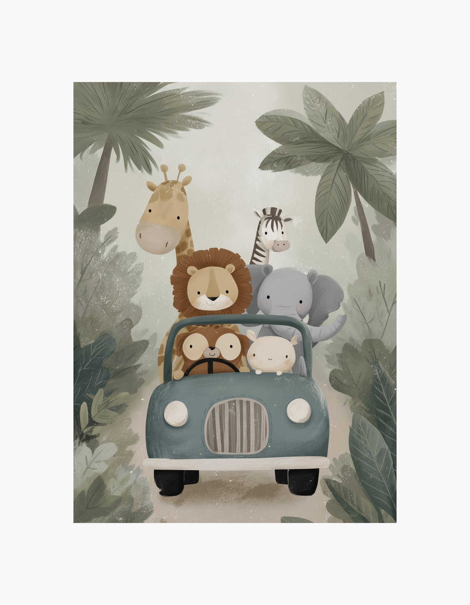 Happy Safari Friends Plakat