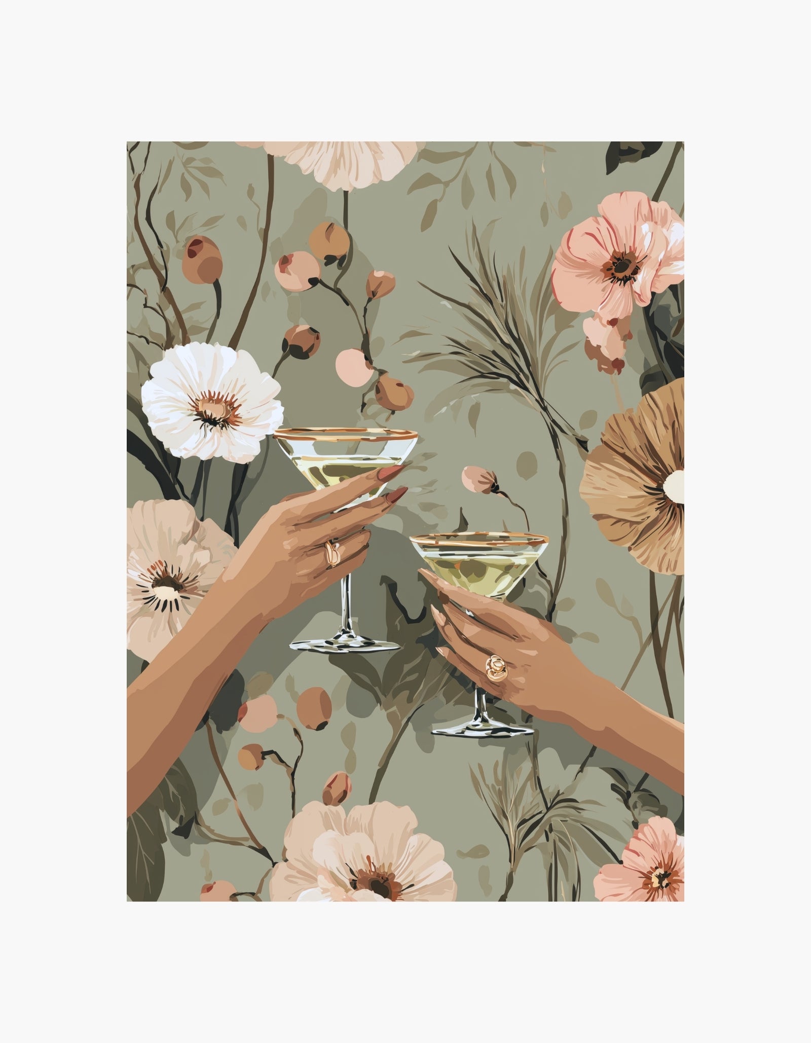 Champagne Bloom Plakat