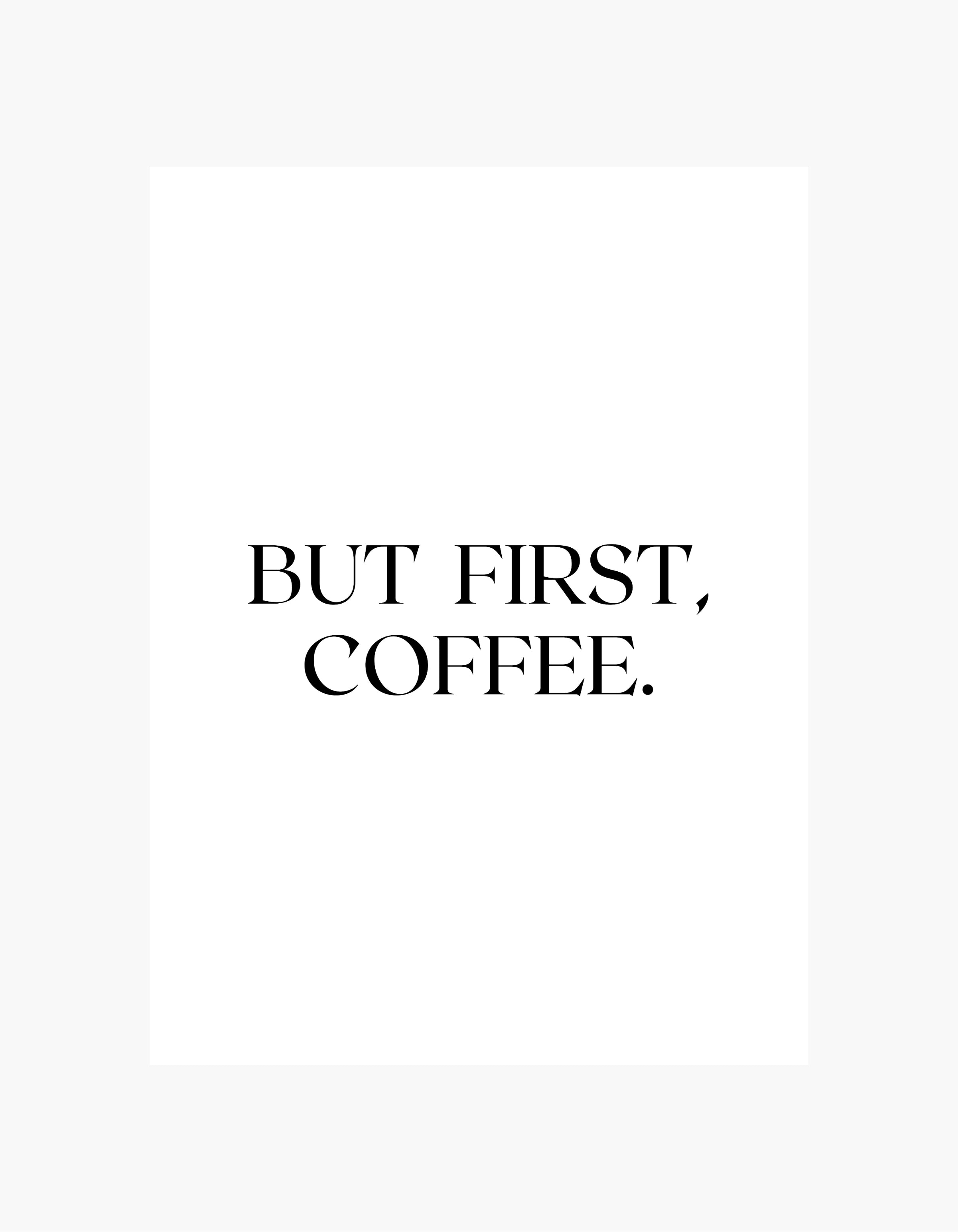 Men først kaffeplakat