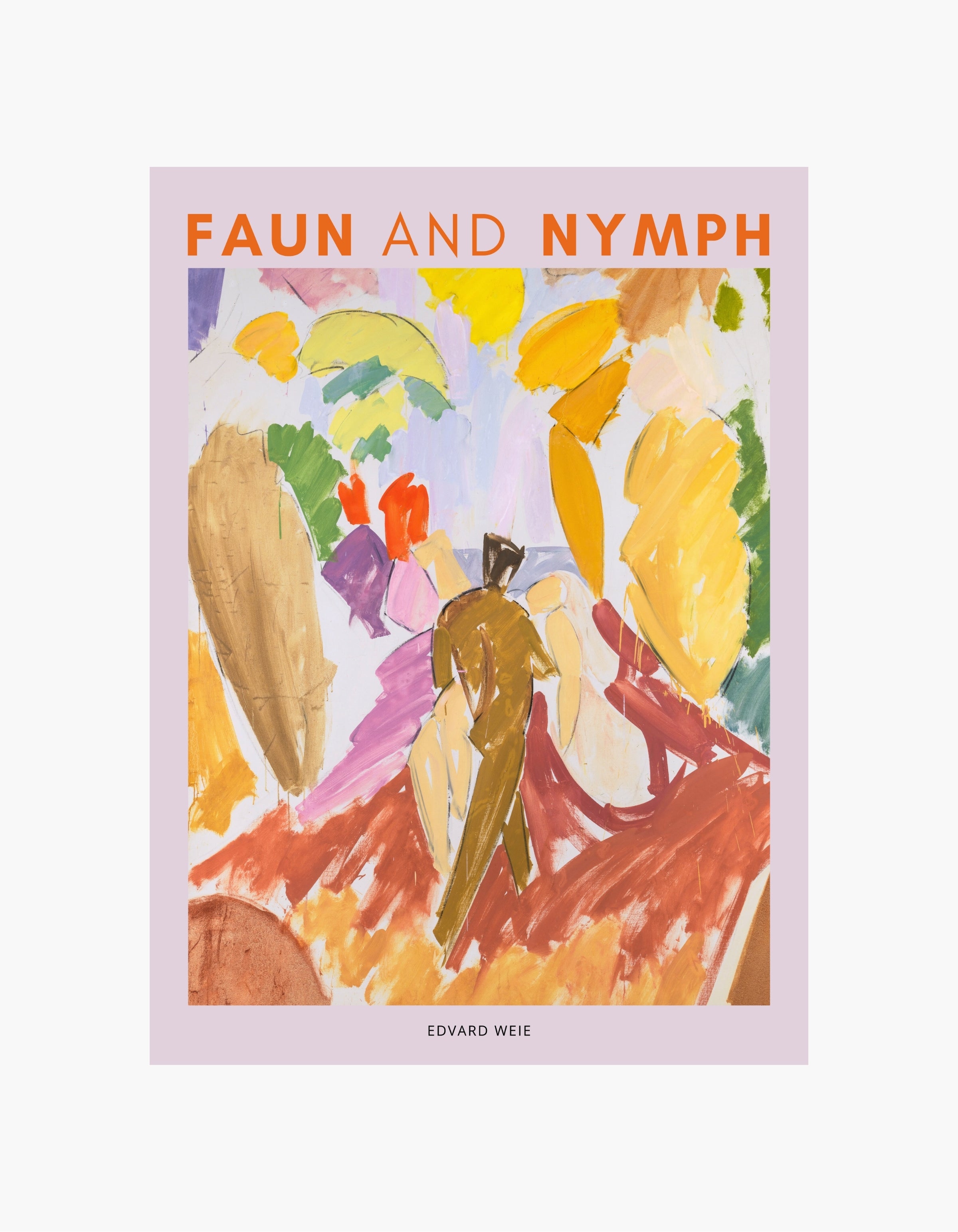 Edvard Weie Faun og nymfe-plakat