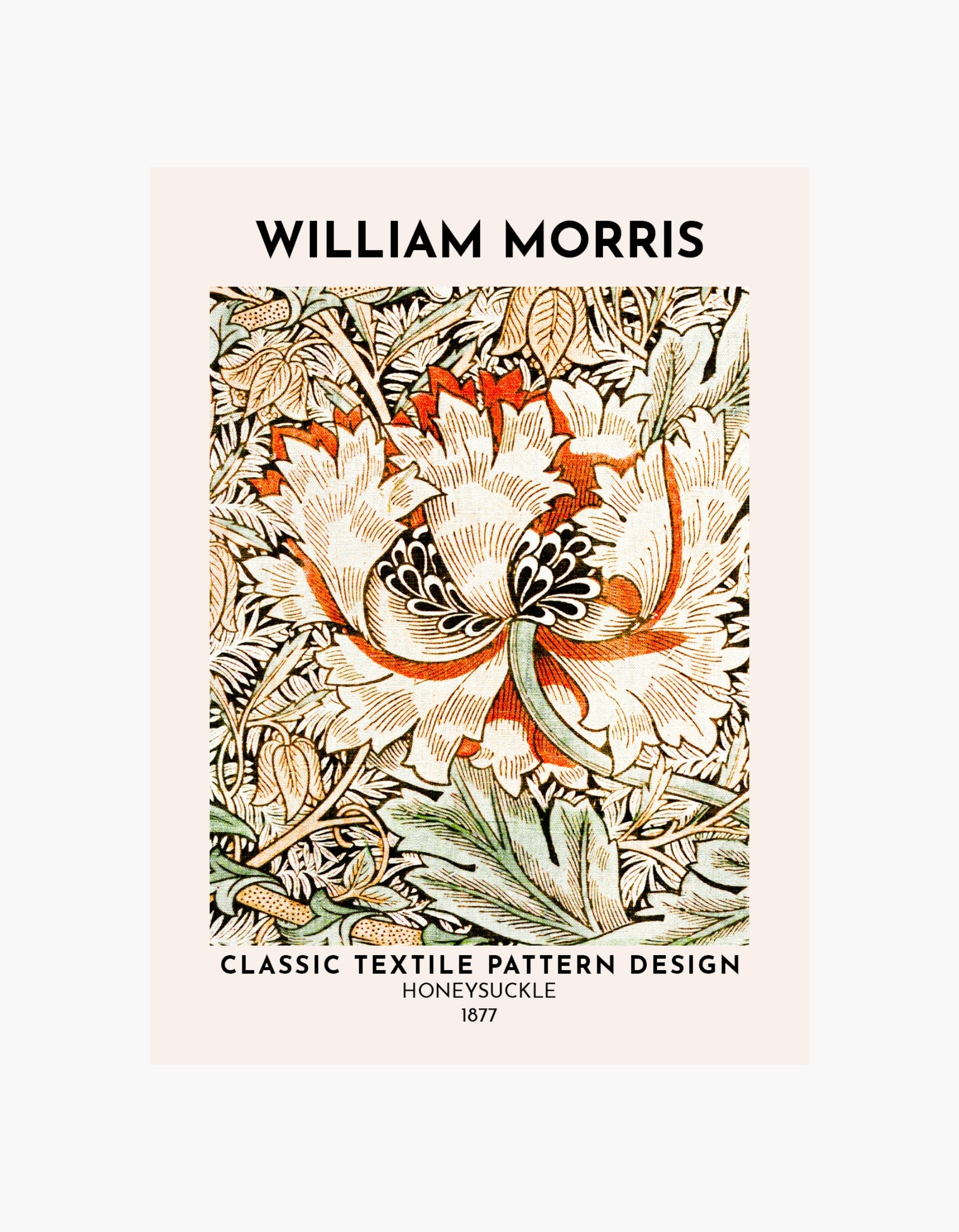 William Morris Honeysuckle-plakat