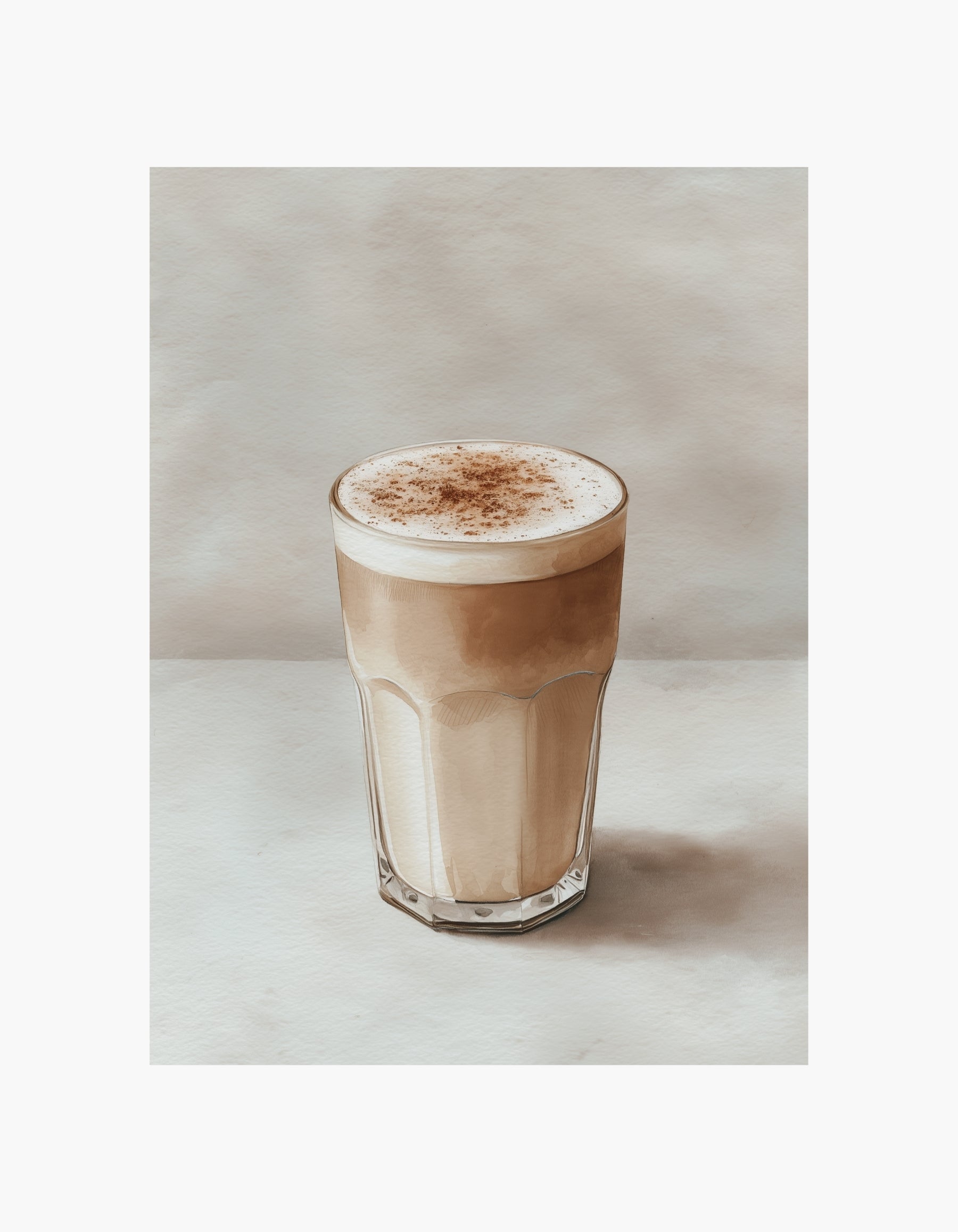 Blød cappuccino-plakat