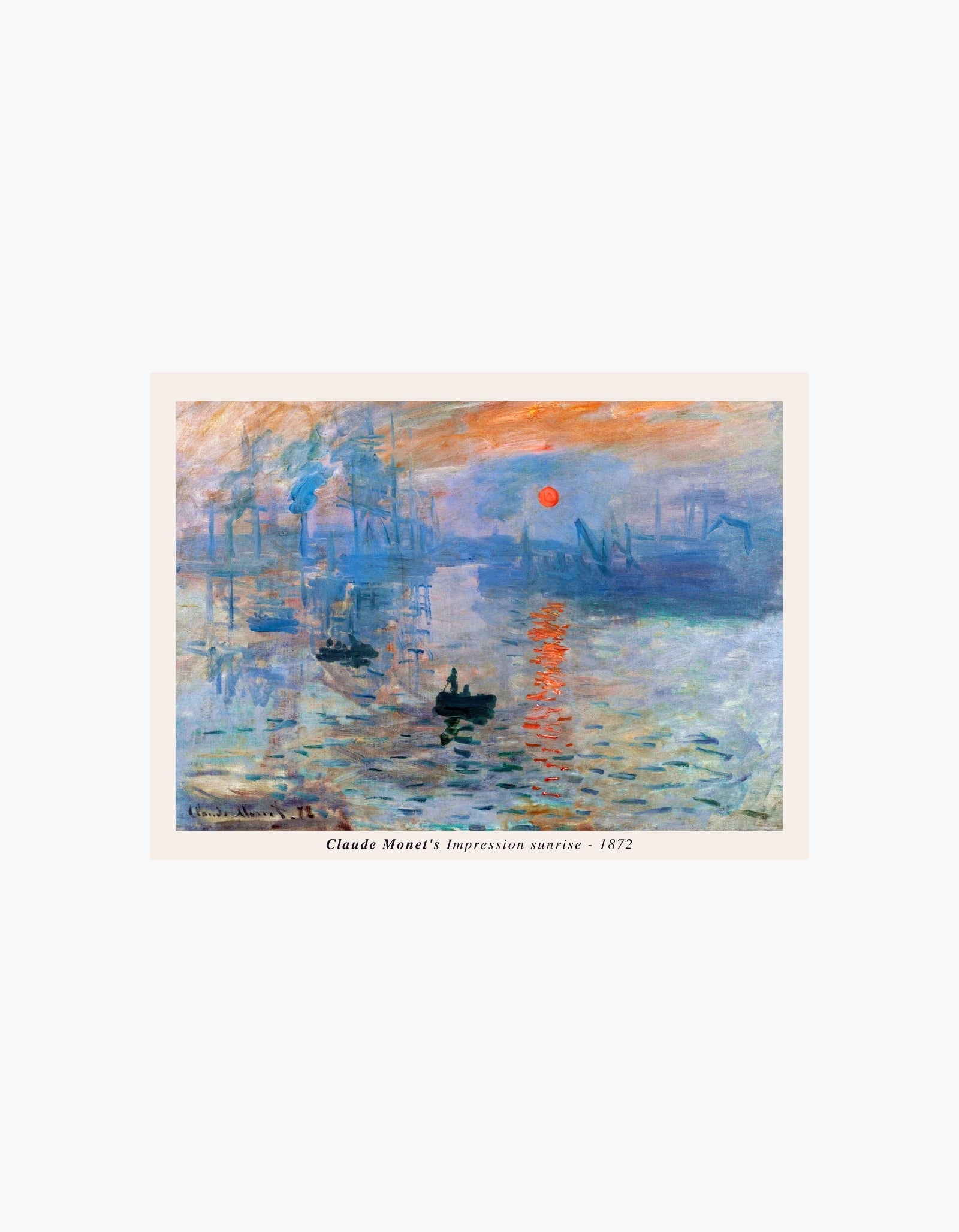 Monet Impression, solopgangsplakat