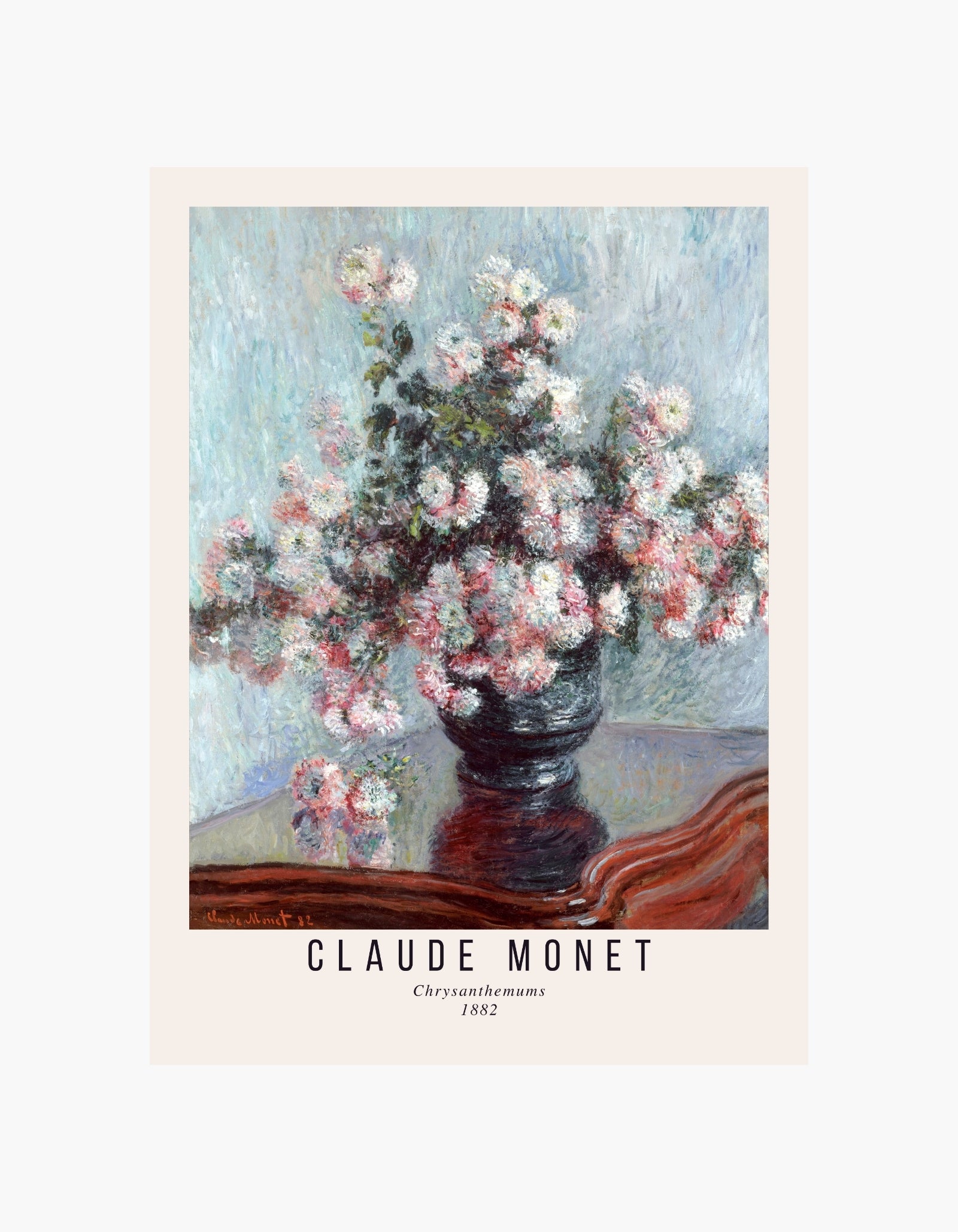 Monet Krysantemum-plakat