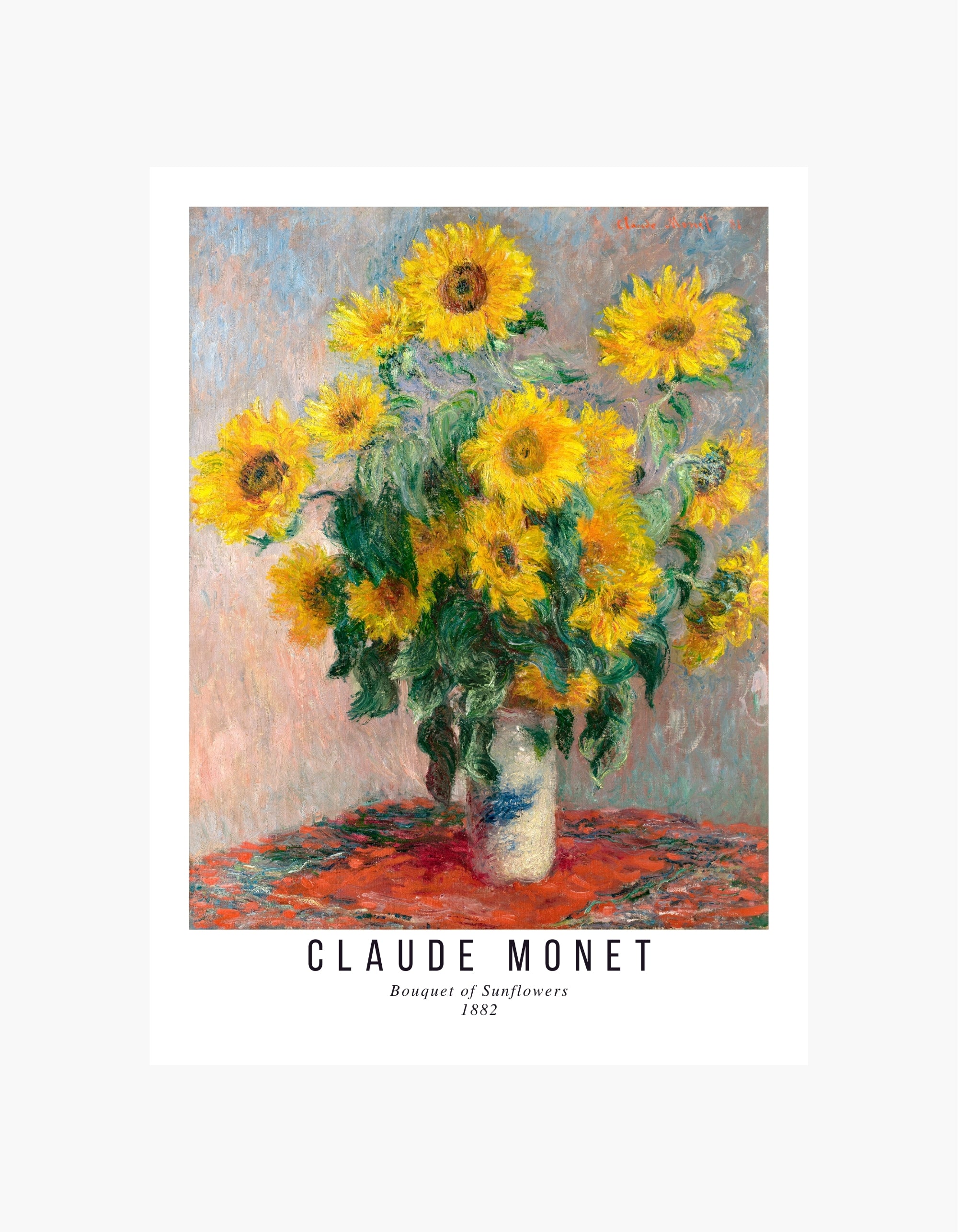 Monet Bouquet of Sunflowers Plakat