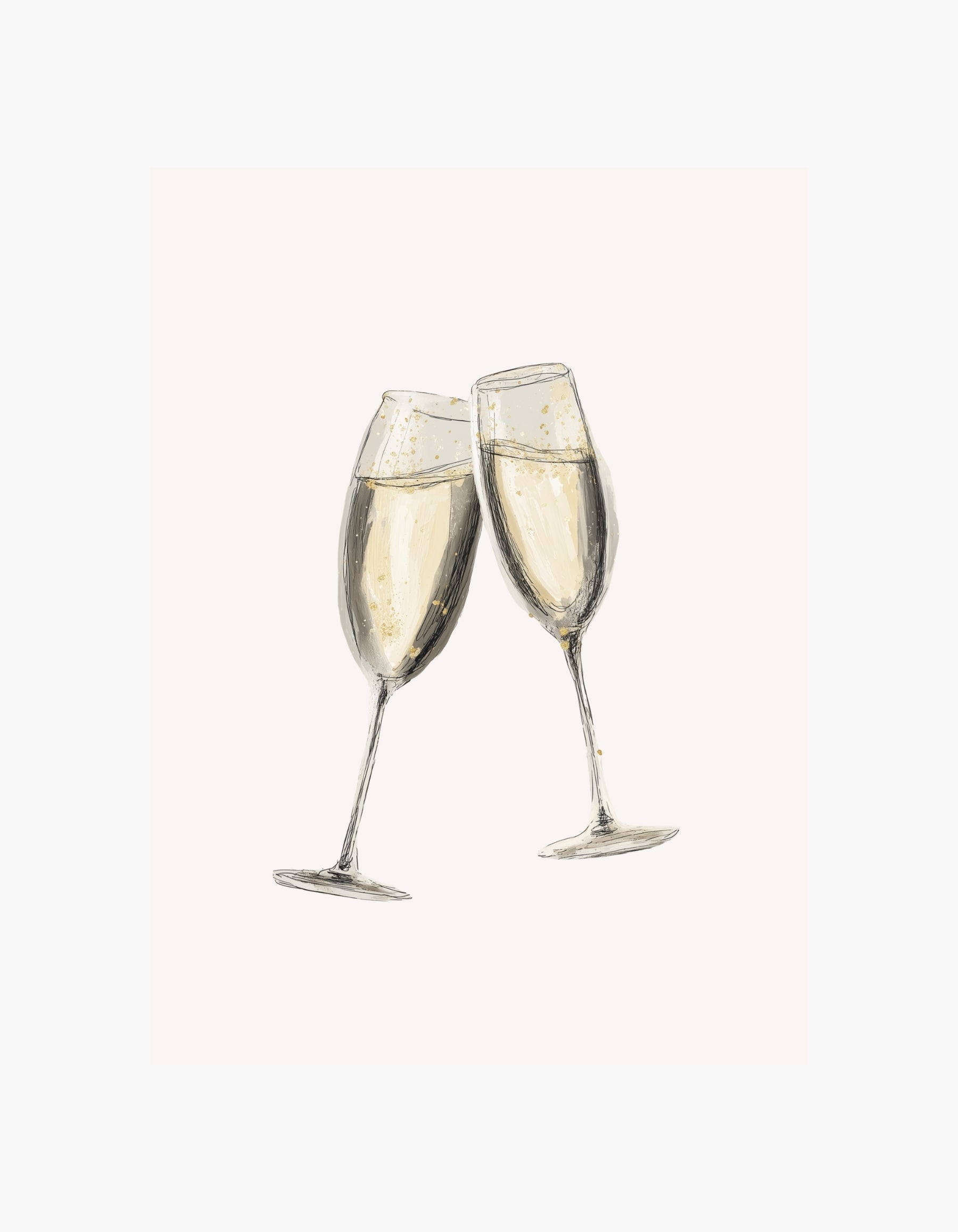 Champagne-plakat