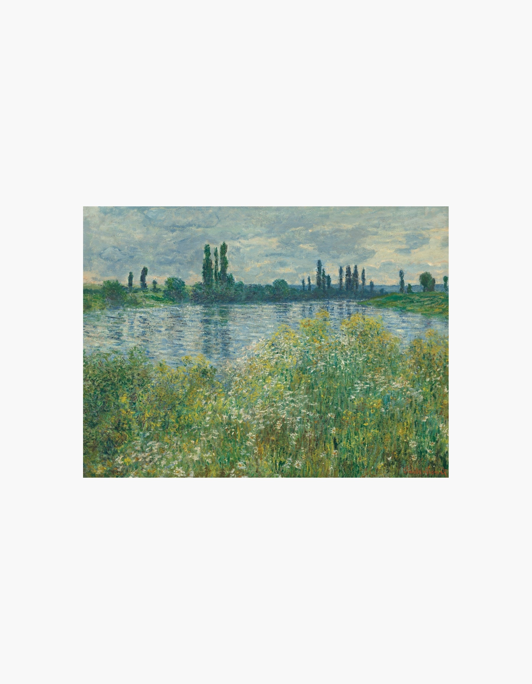 Monet Seines bredder, Vétheuil Plakat