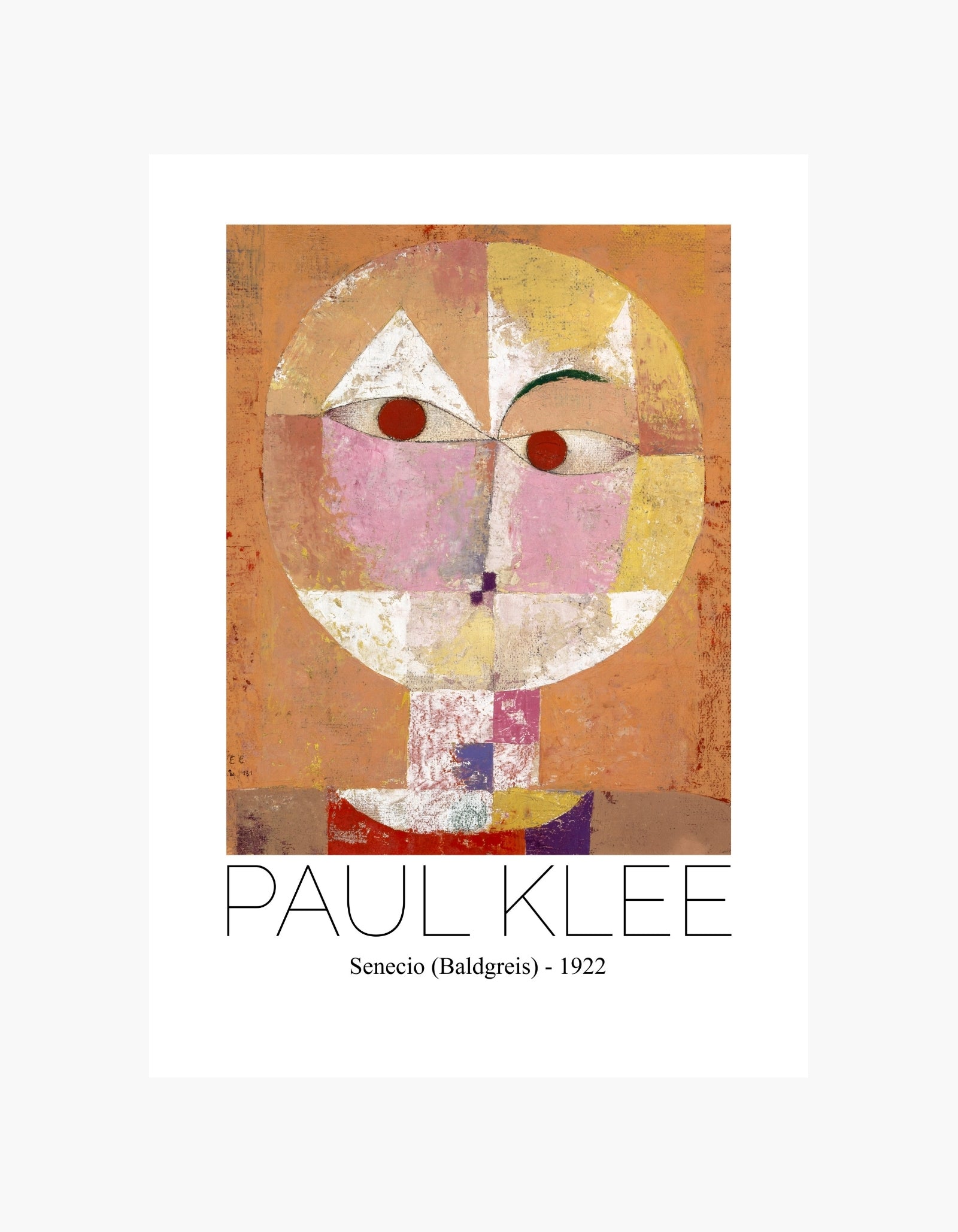 Paul Klee Senecio 1922 Plakat