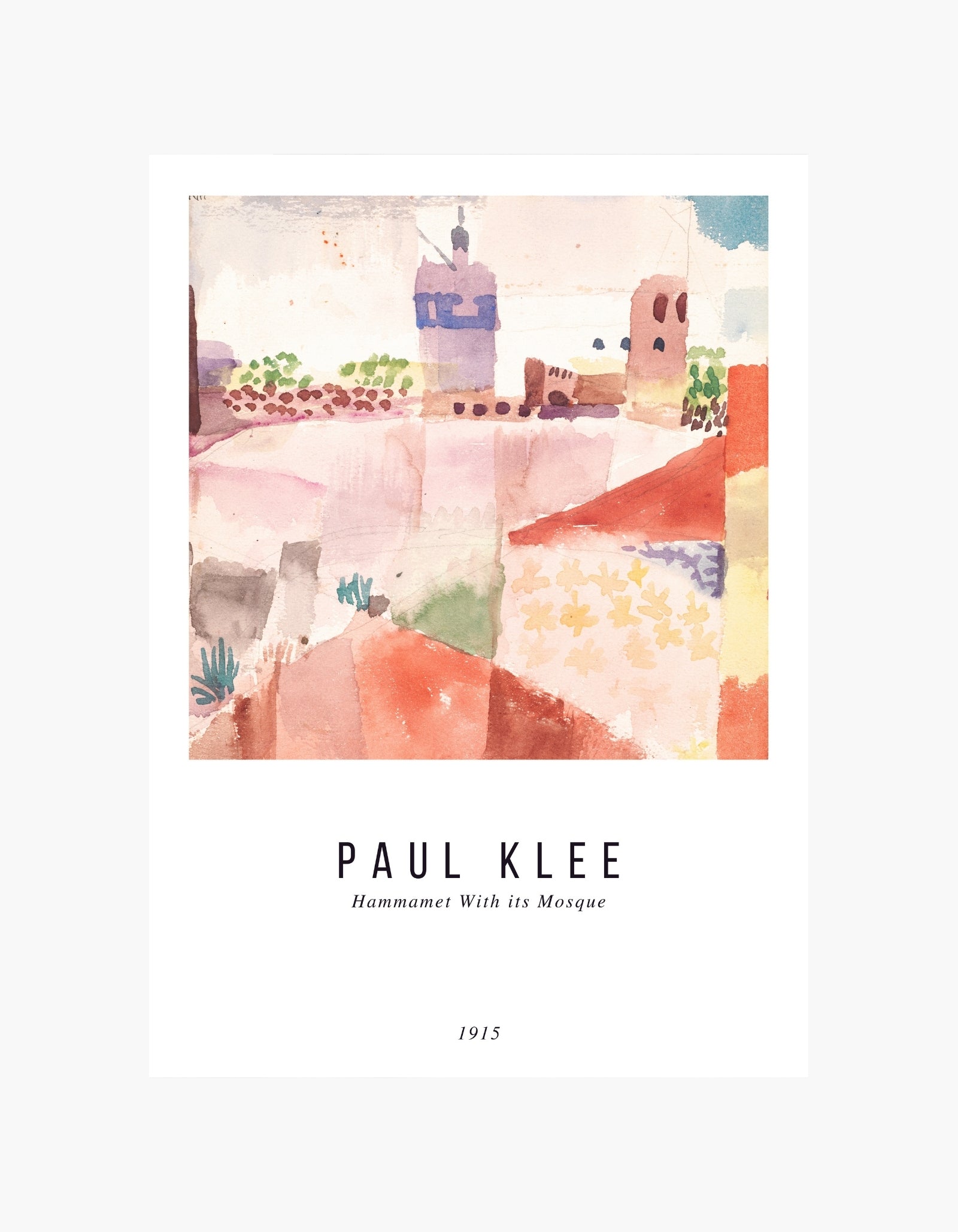 Paul Klee Hammamet med sin mosképlakat