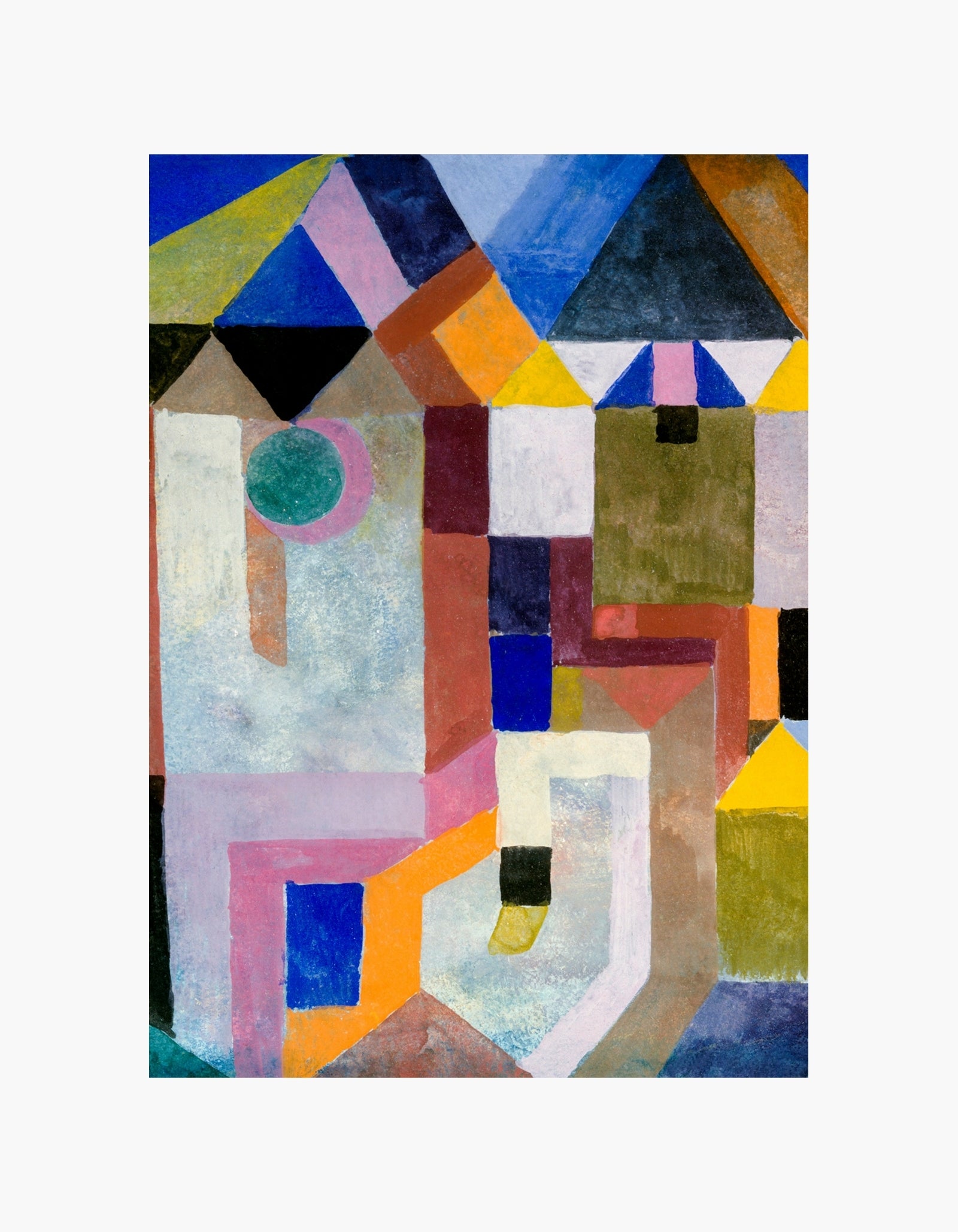 Paul Klees farverige arkitekturplakat