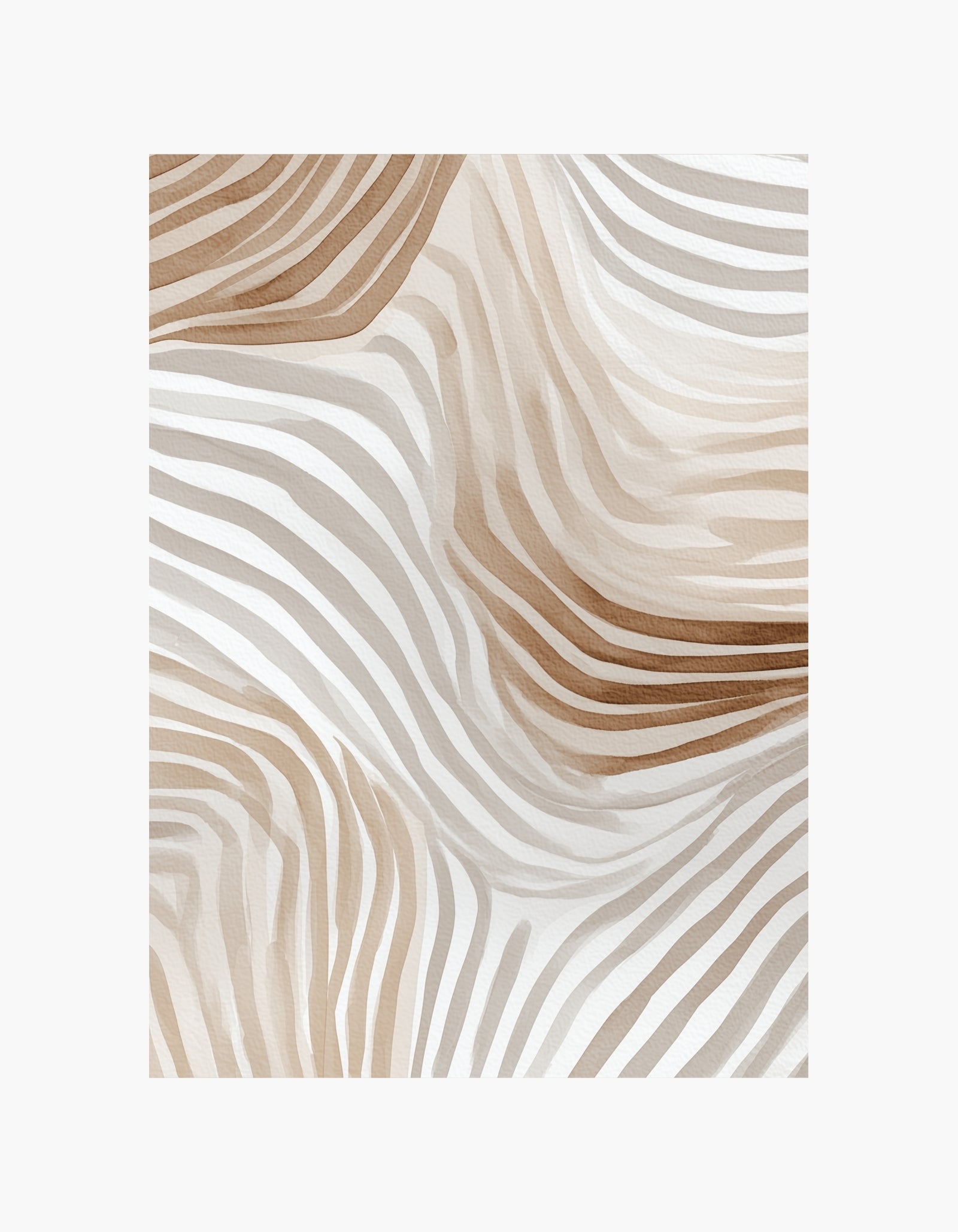 Soft Organic Lines Poster