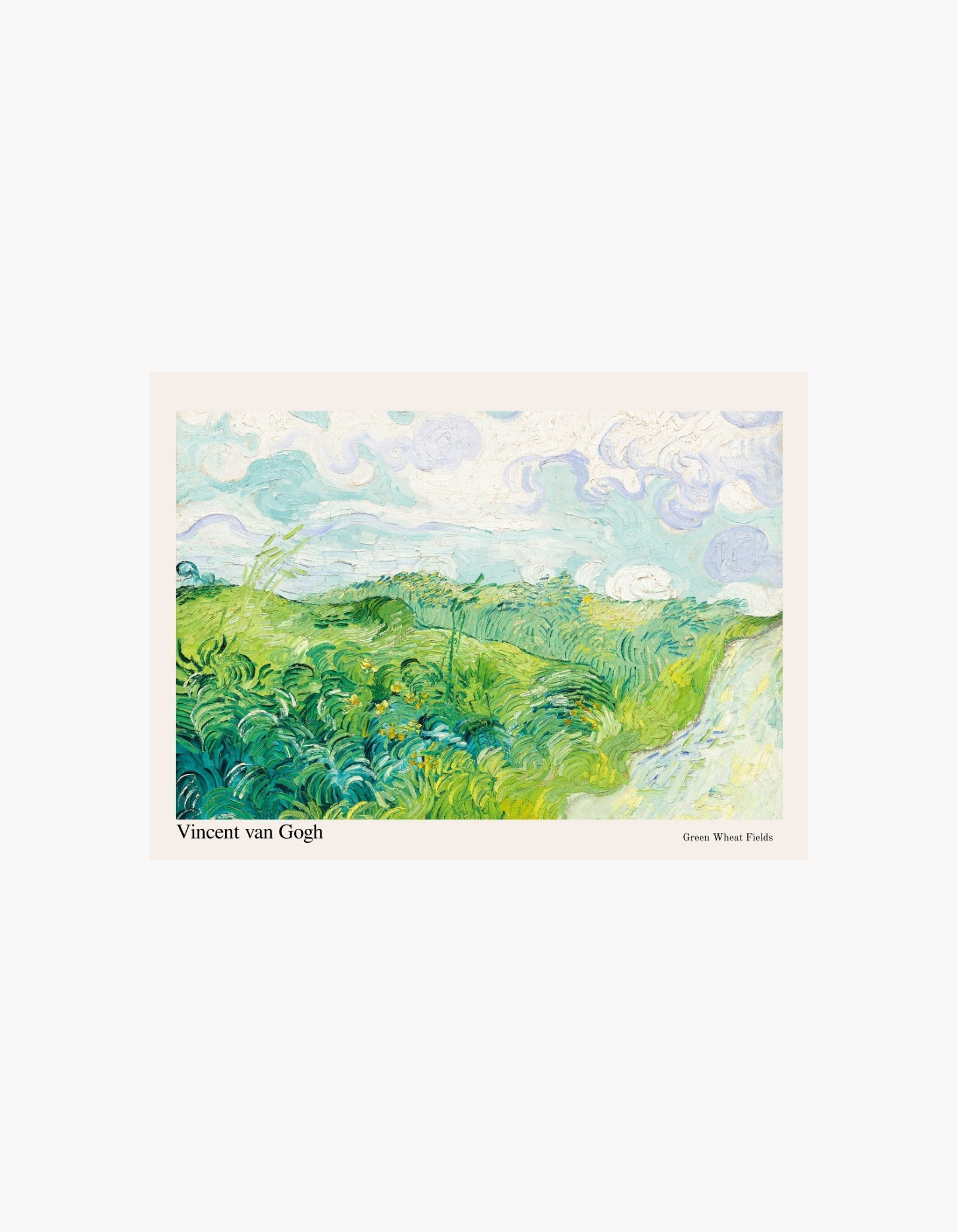 Van Gogh Plakat med grønne hvedemarker