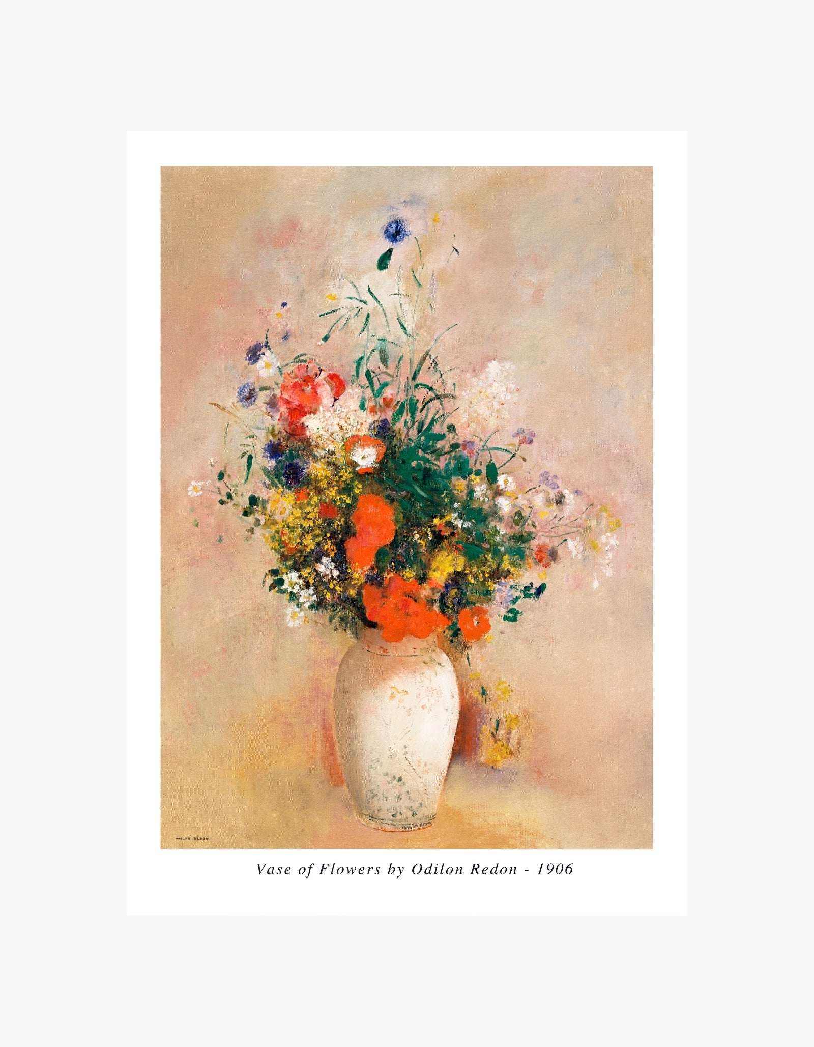 Odilon Redon Vase of Flowers Plakat