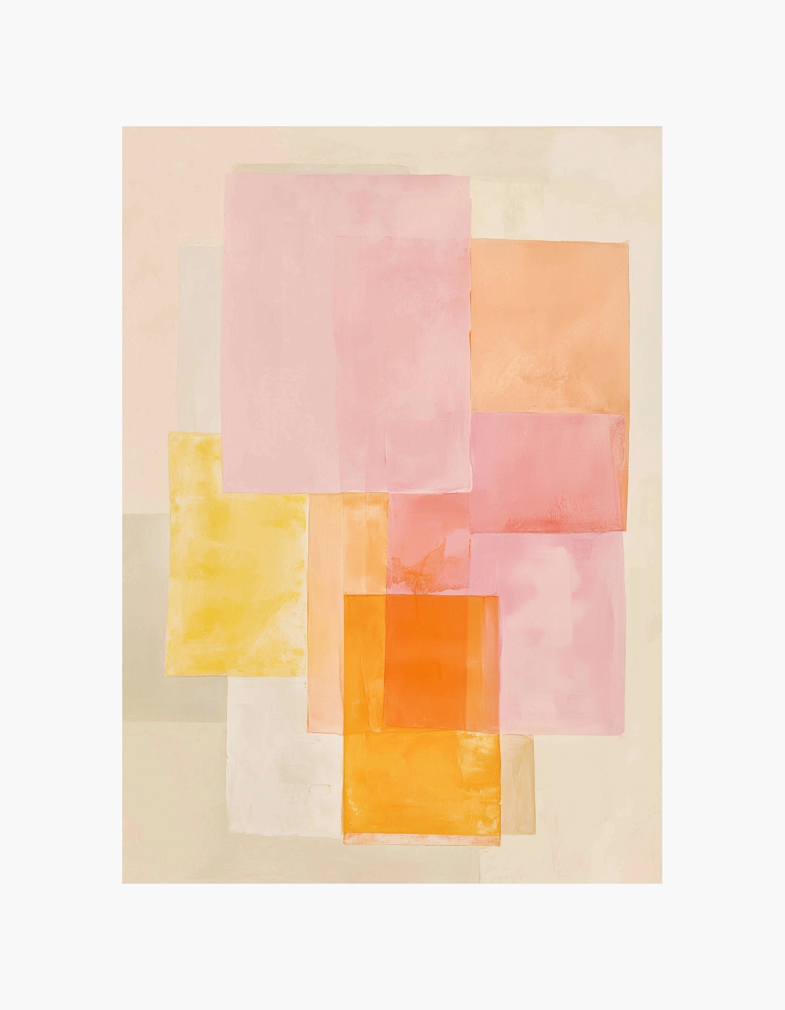 Plakat med pastelblokke