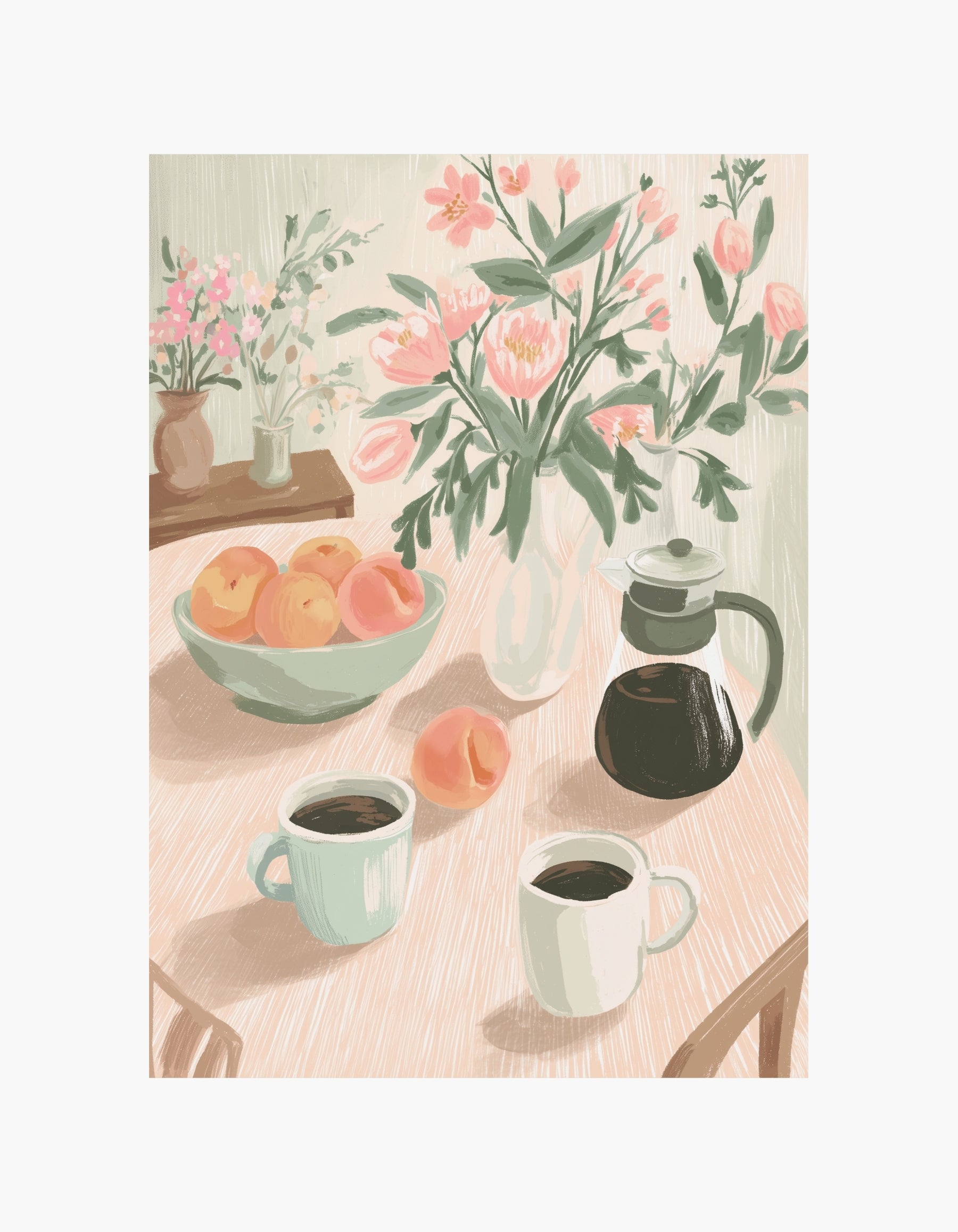Plakat med sommerens kaffemoment