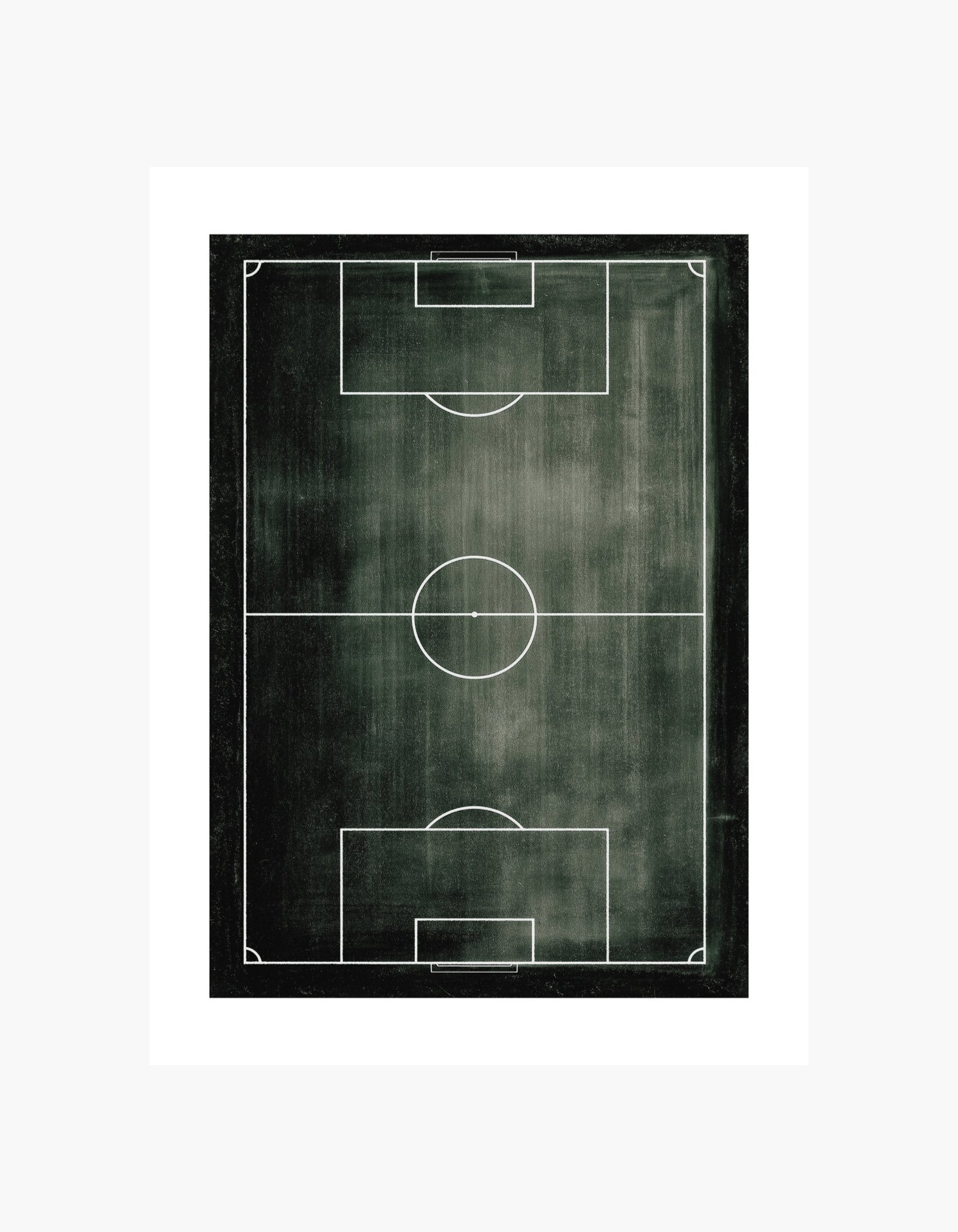 Plakat med fodboldbane