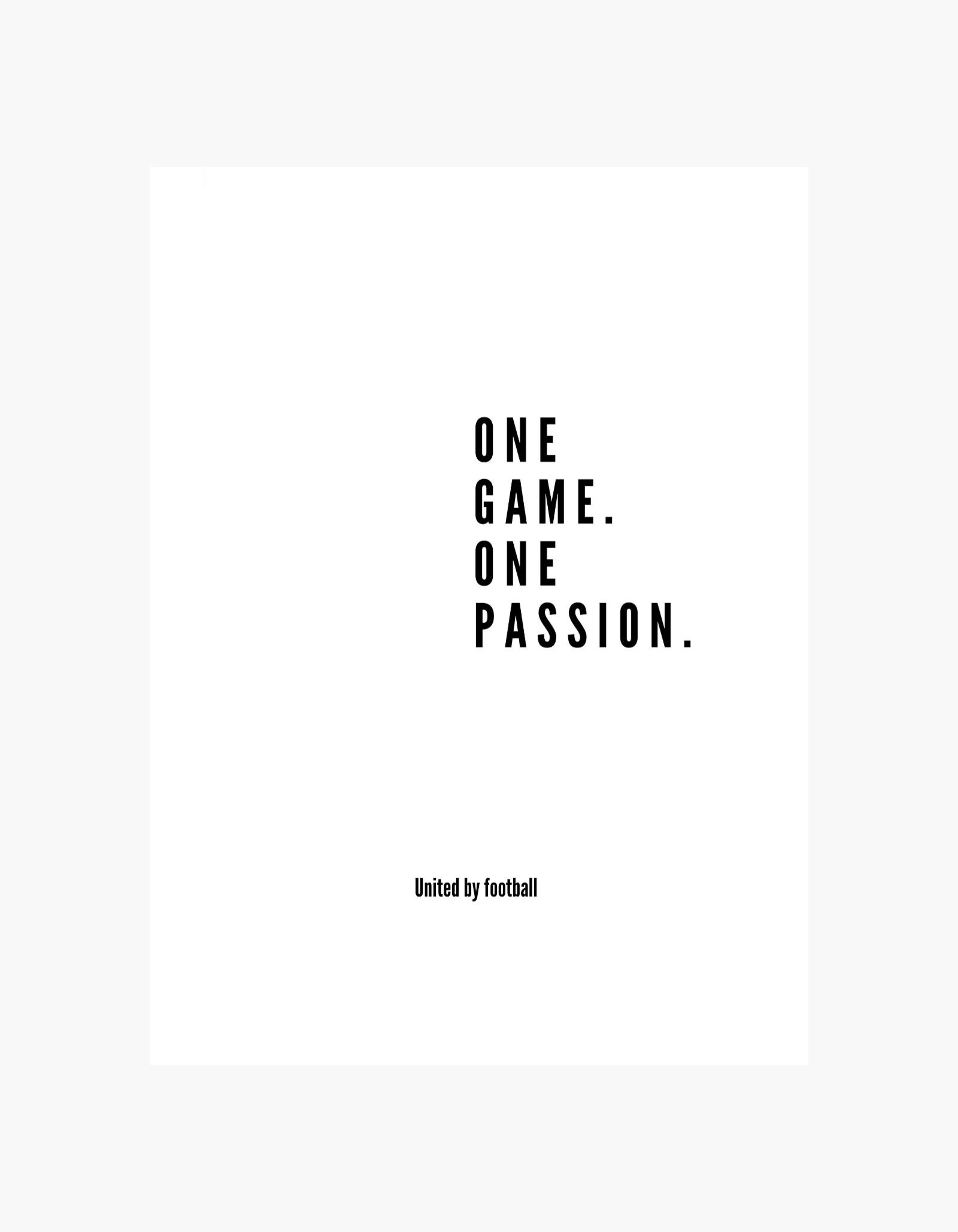One Game One Passion Plakat