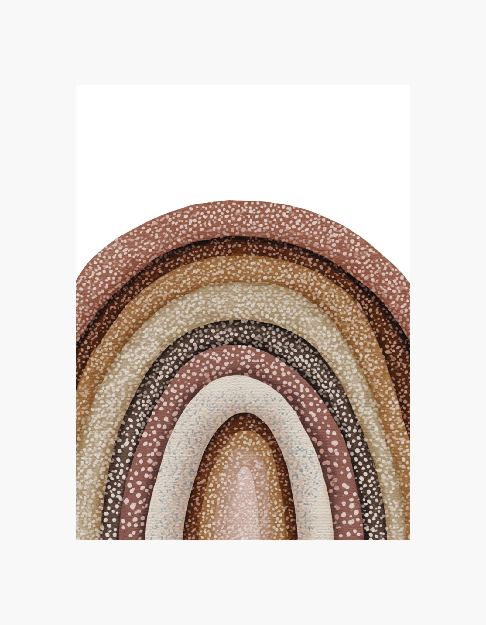 Boho Dots regnbueplakat