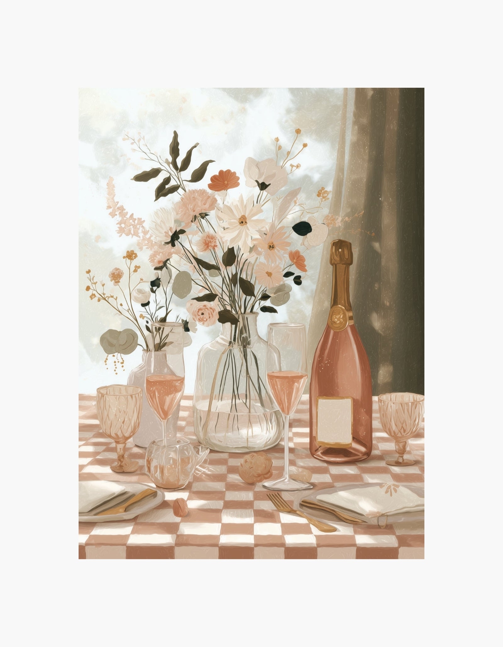 Rosé eftermiddags plakat