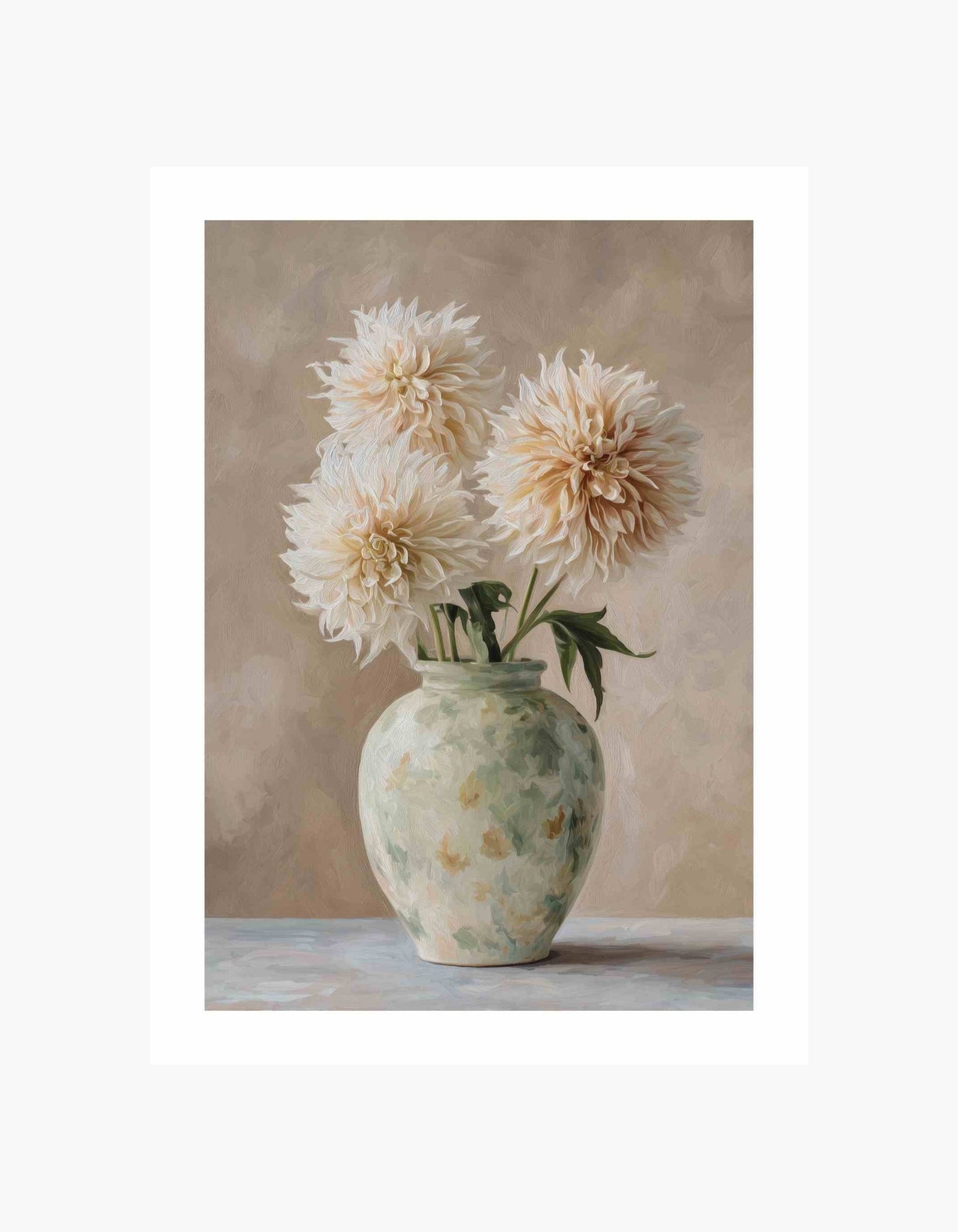 Beige Dahlia plakat