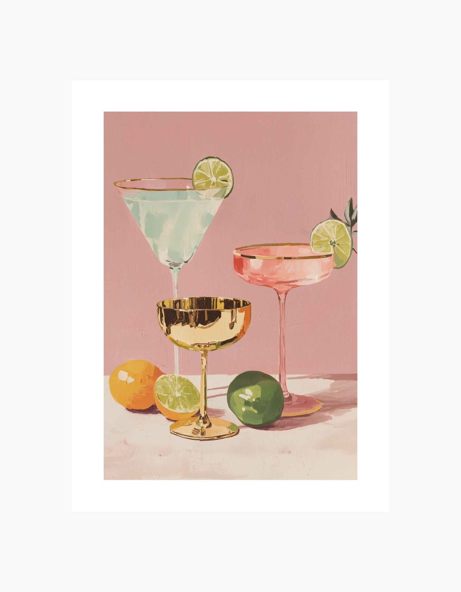 Plakat med citruscocktails