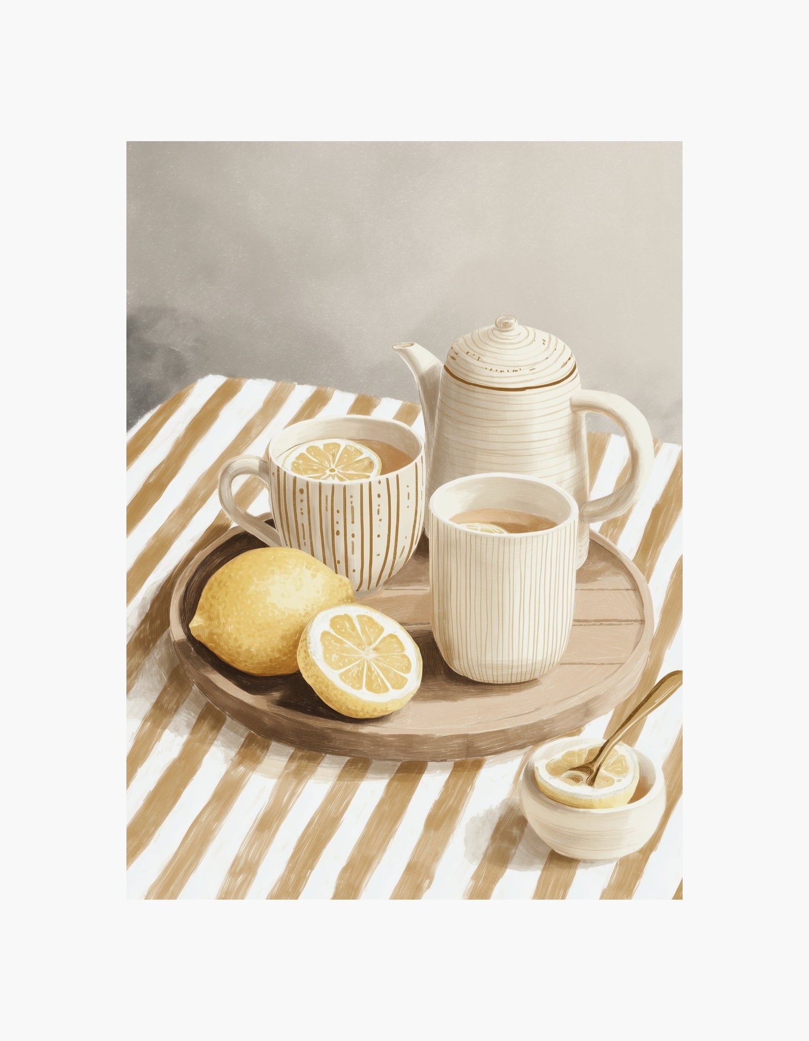 Plakat med citronte