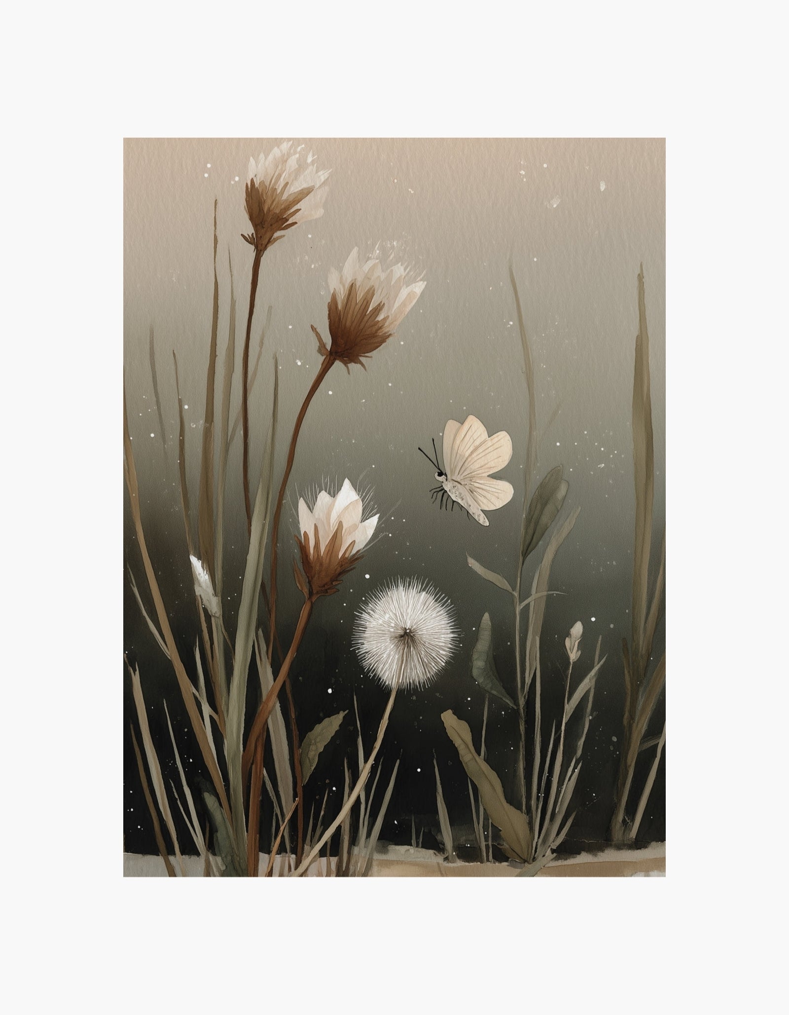Plakat med sommerfugleenge