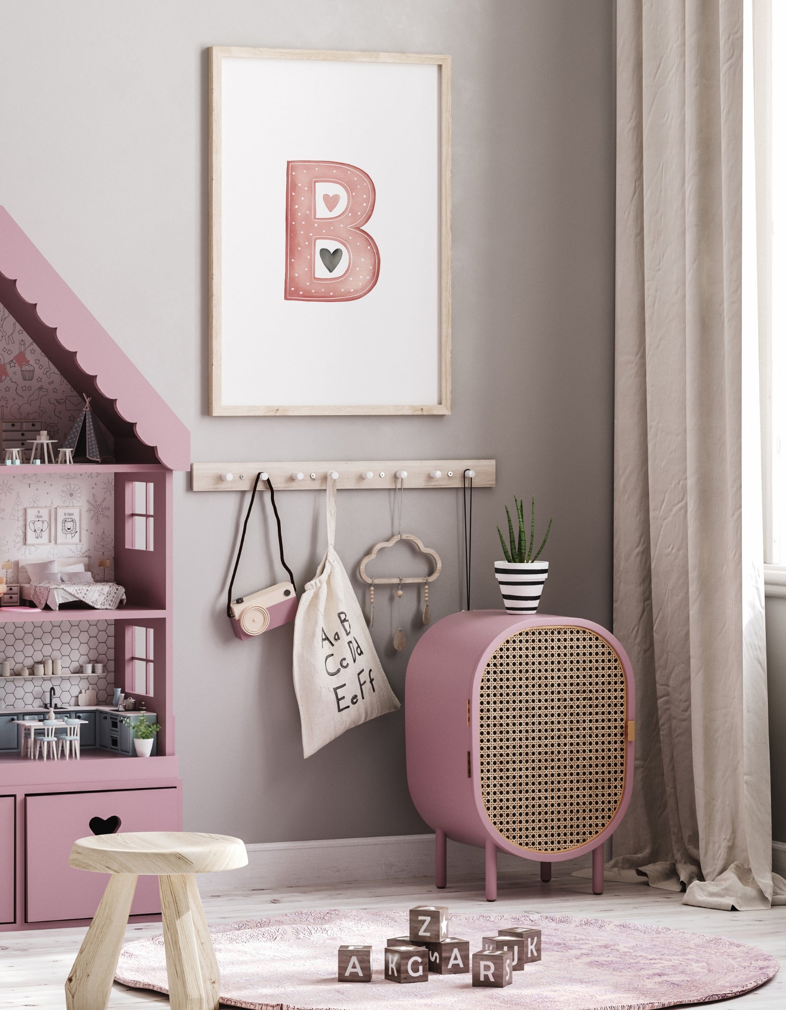 Bogstav B plakat