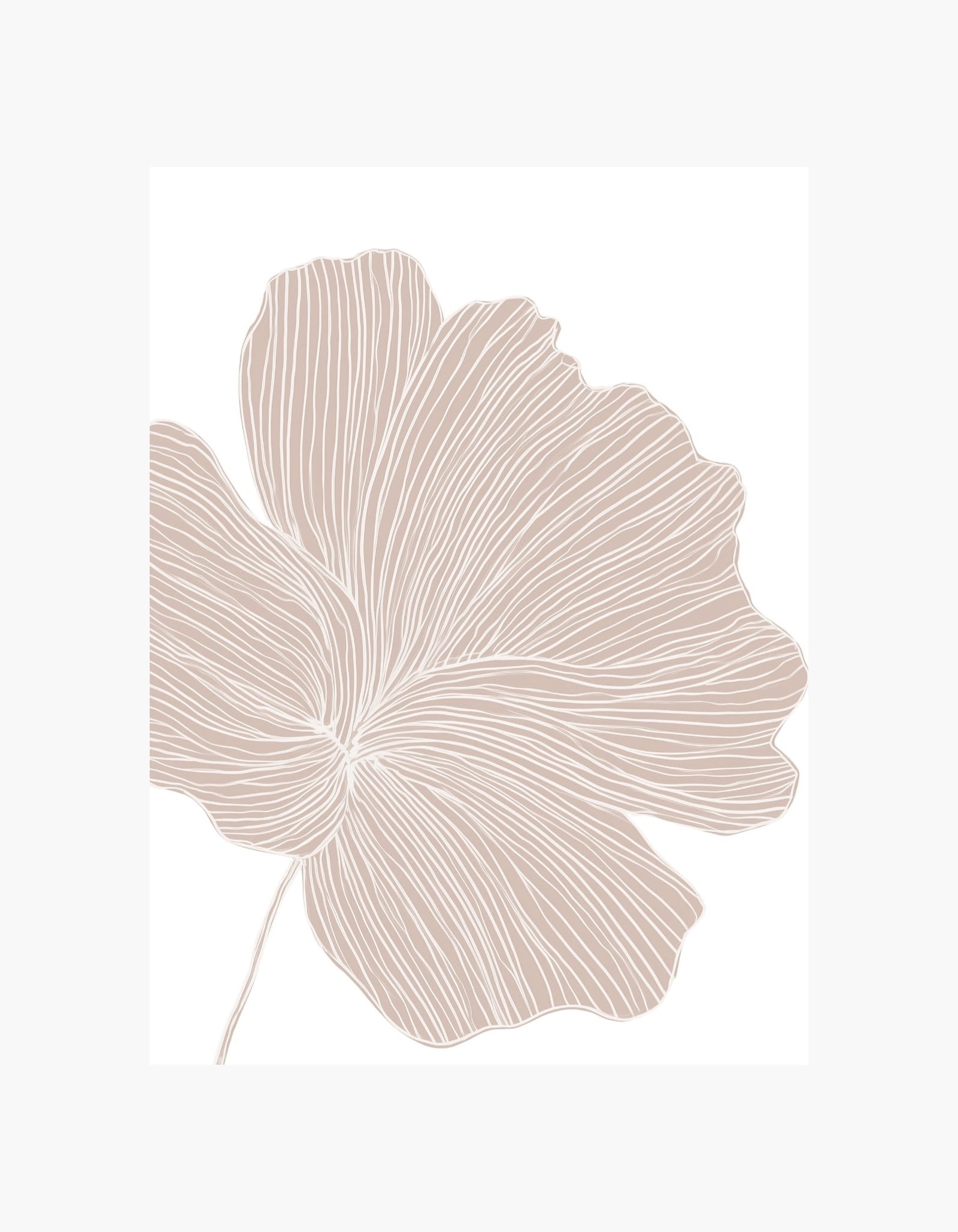 Beige Bloom No1 Plakat