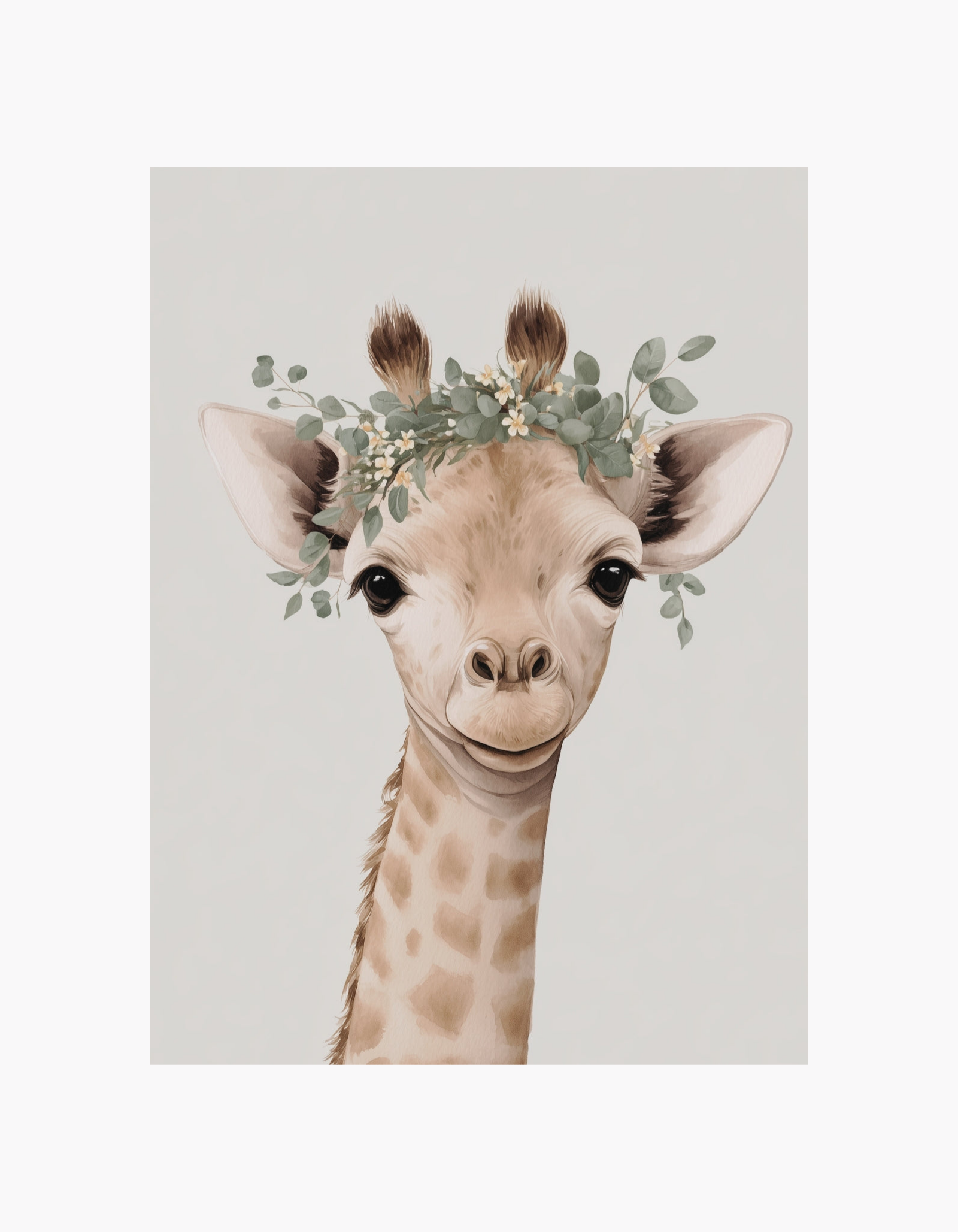 Plakat med girafblomst