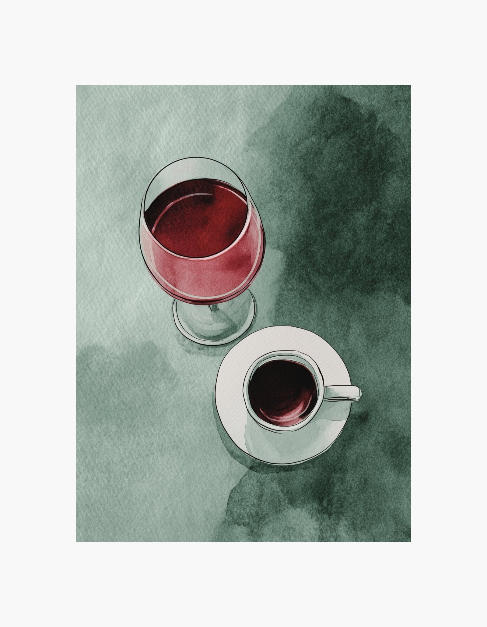 Vin- og espressoplakat