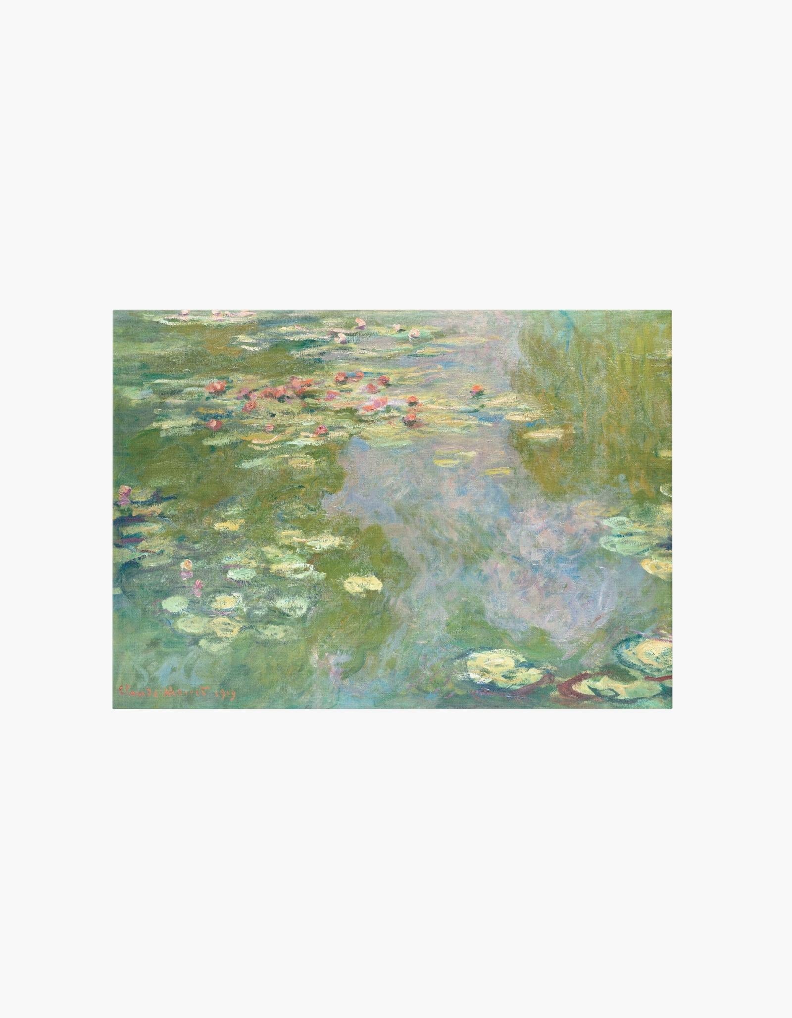 Water Lilies Canvas by Claude Monet