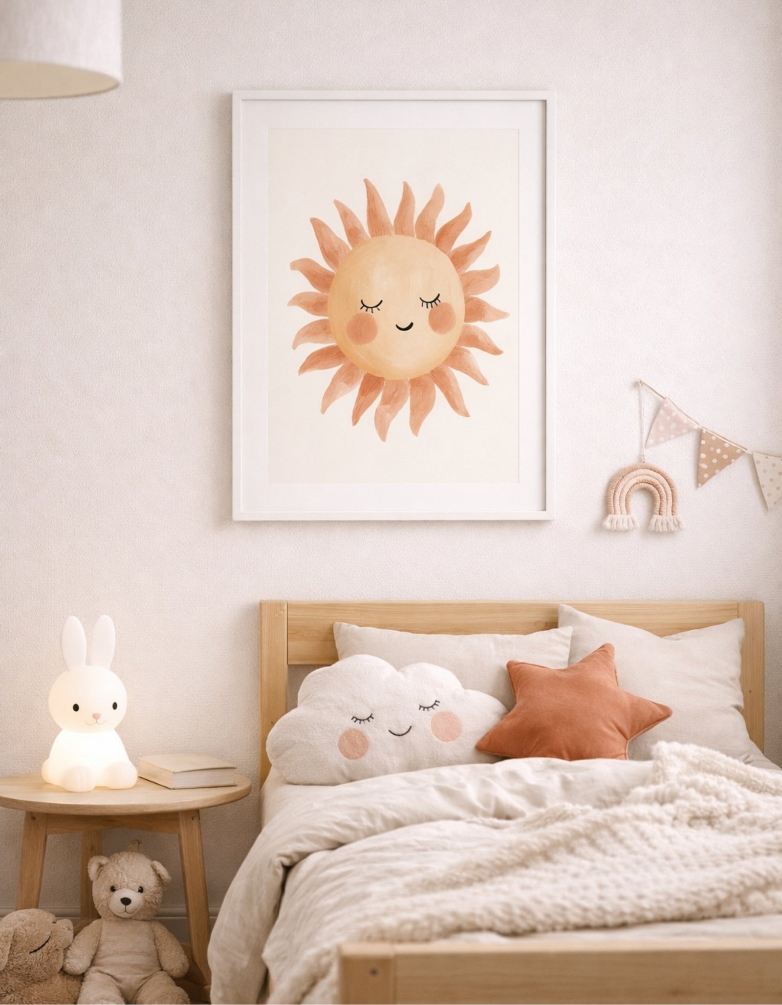 Plakat med sød sol
