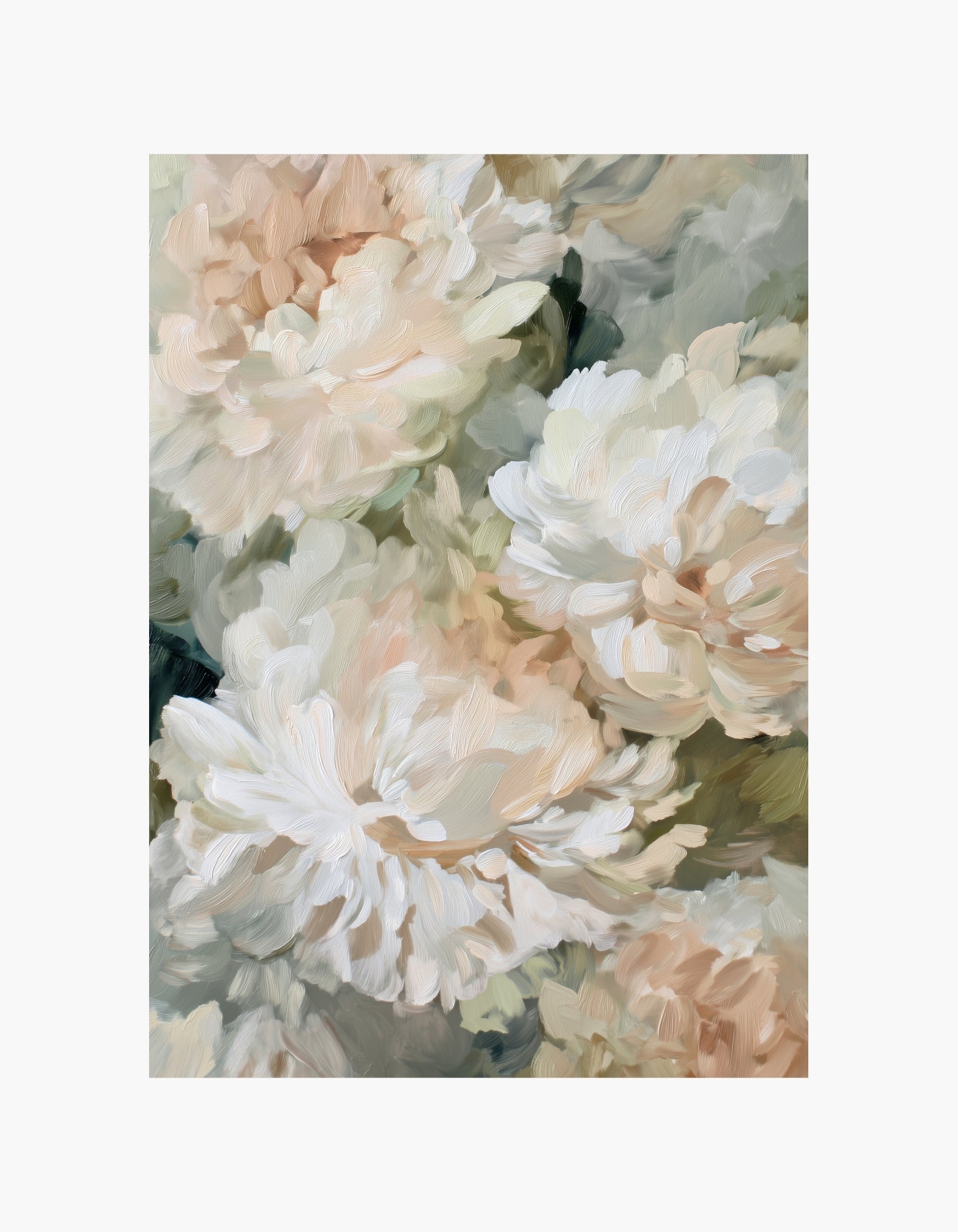 Cream Peonies No2 Plakat