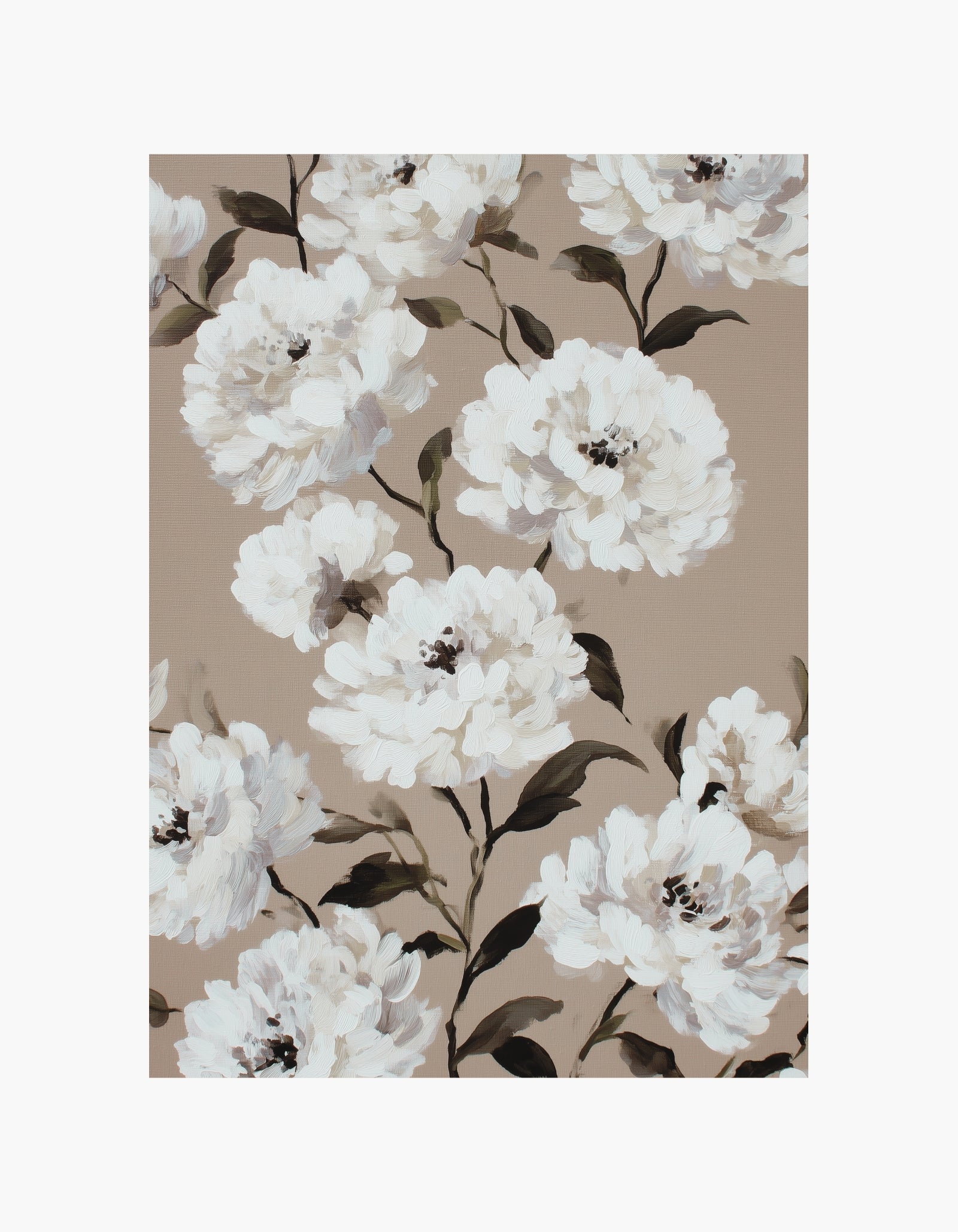 Blomsterplakat med pæoner