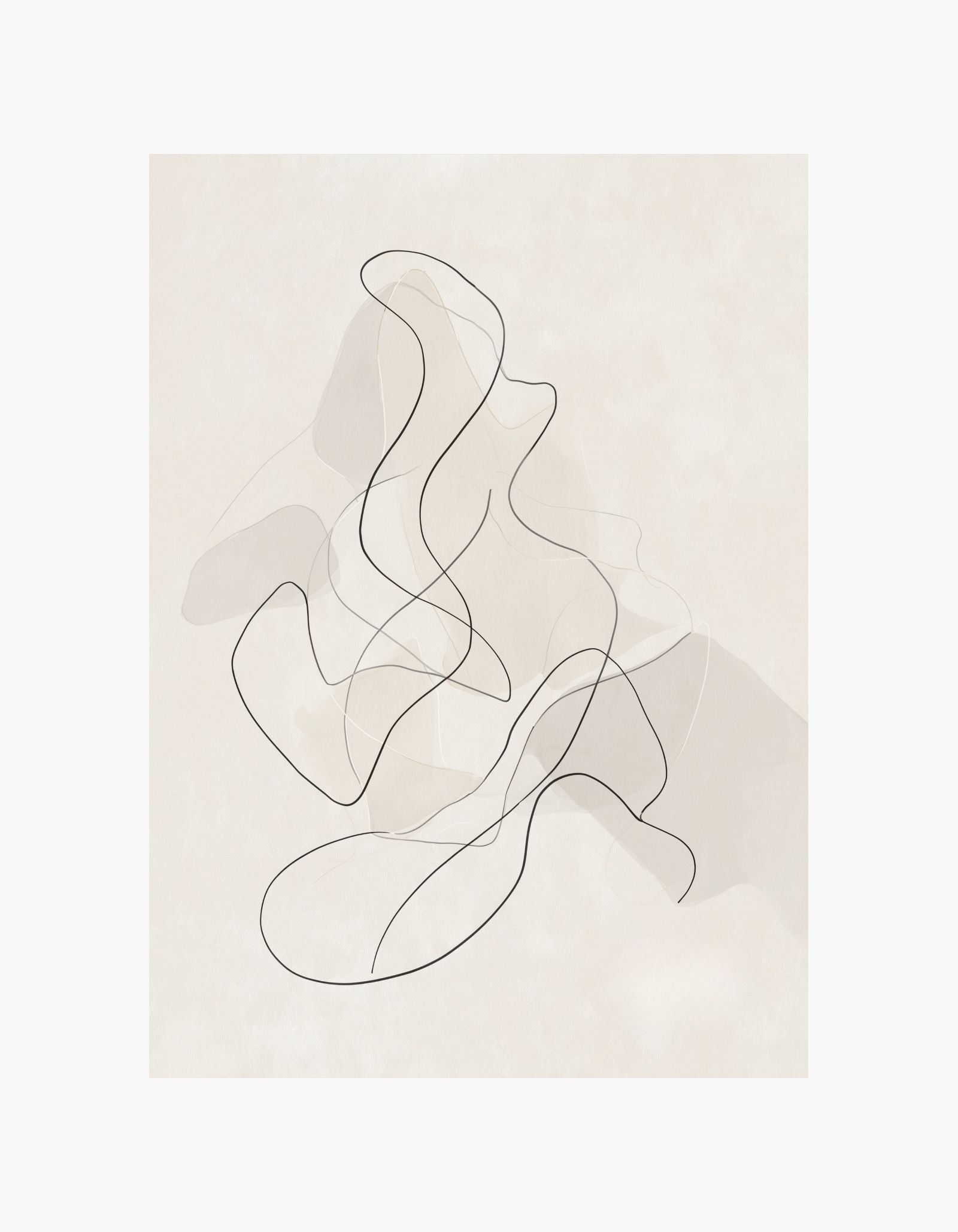 Plakat med minimale figurlinjer