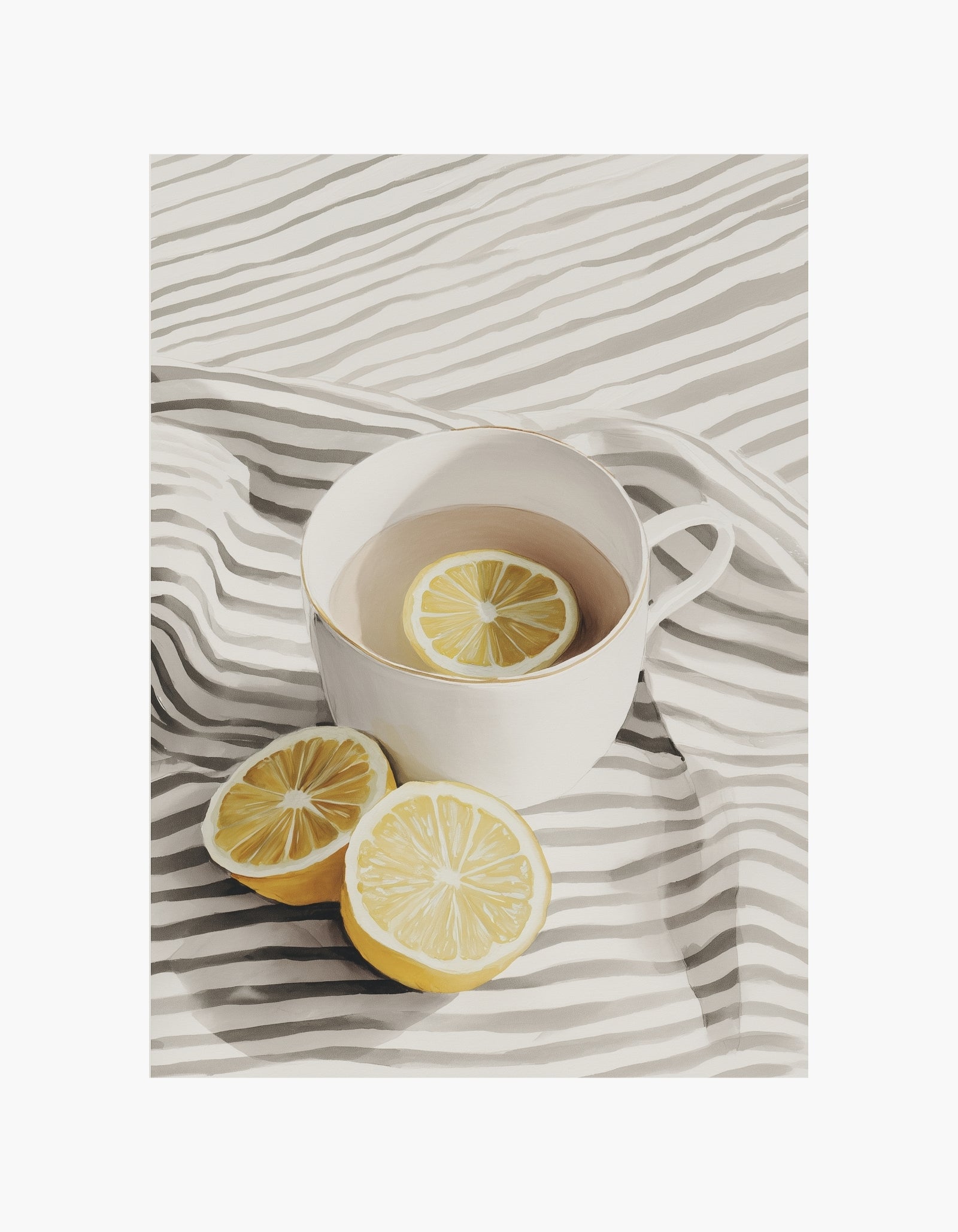 Plakat med citronte