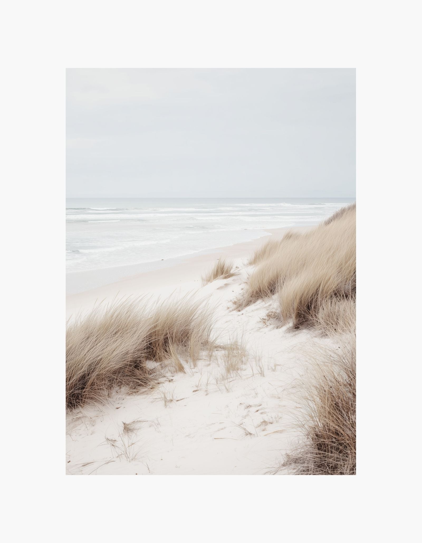 Plakat med rolig strand