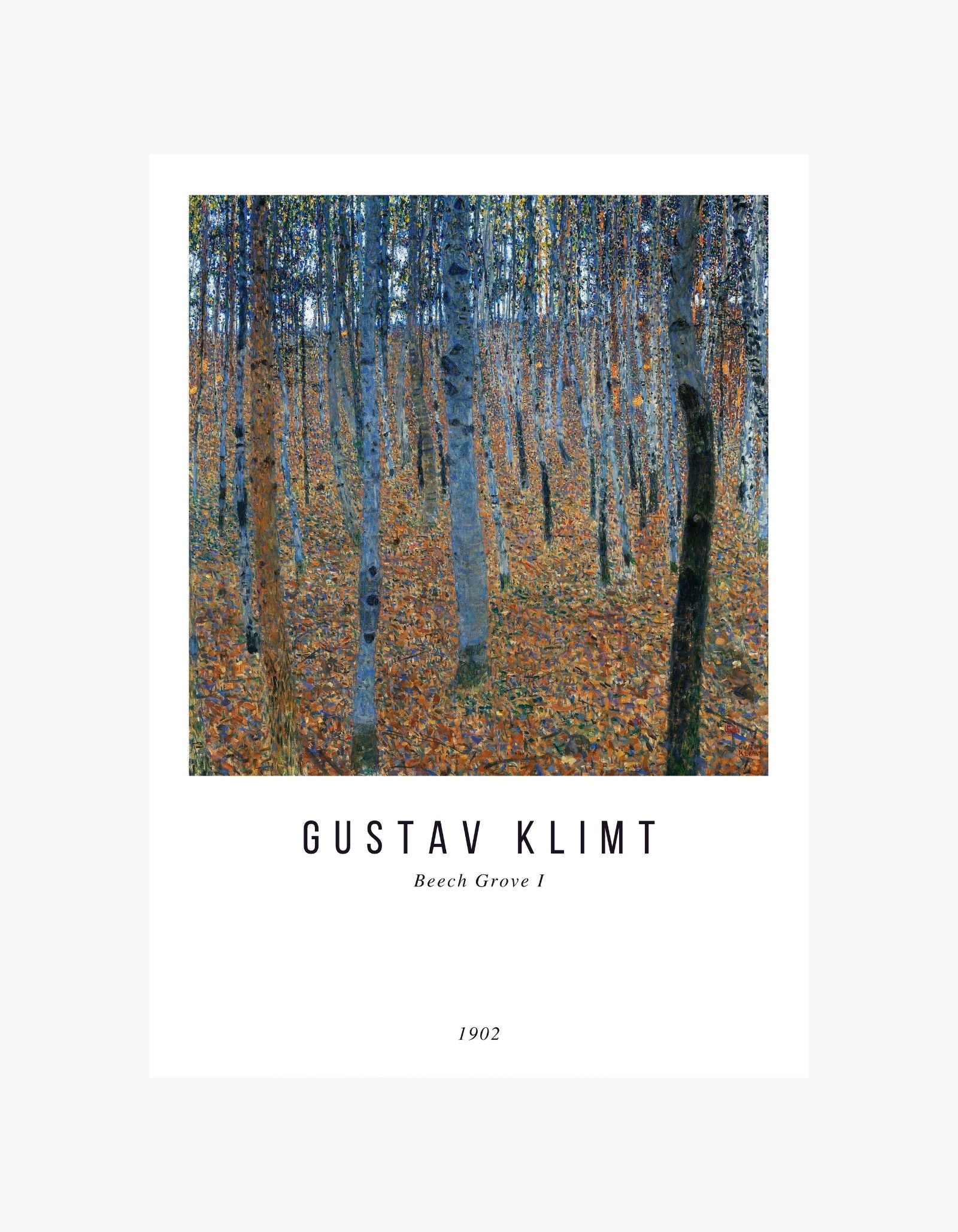 Gustav Klimt Beech Grove I Plakat