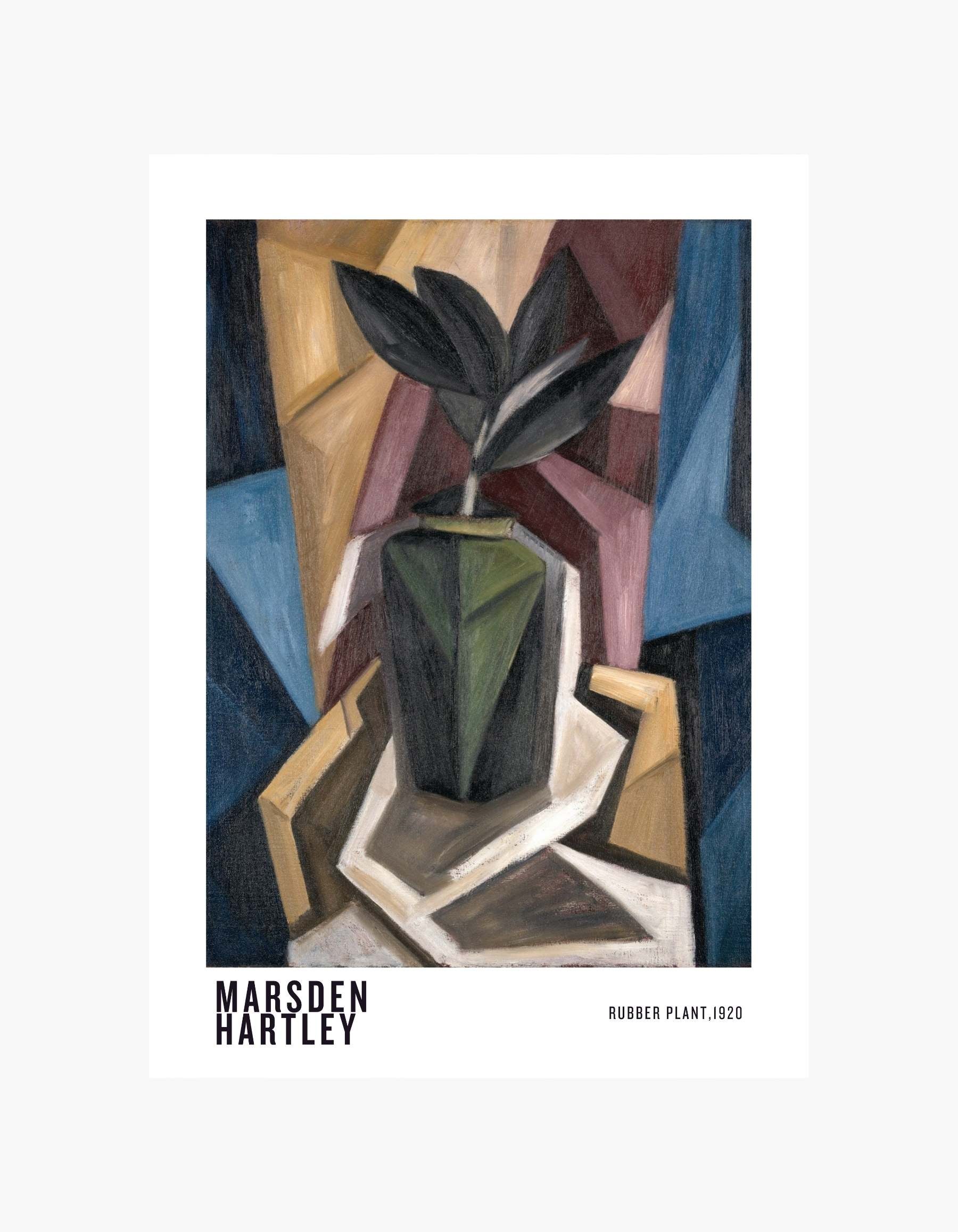 Marsden Hartley - Plakat med gummiplanter