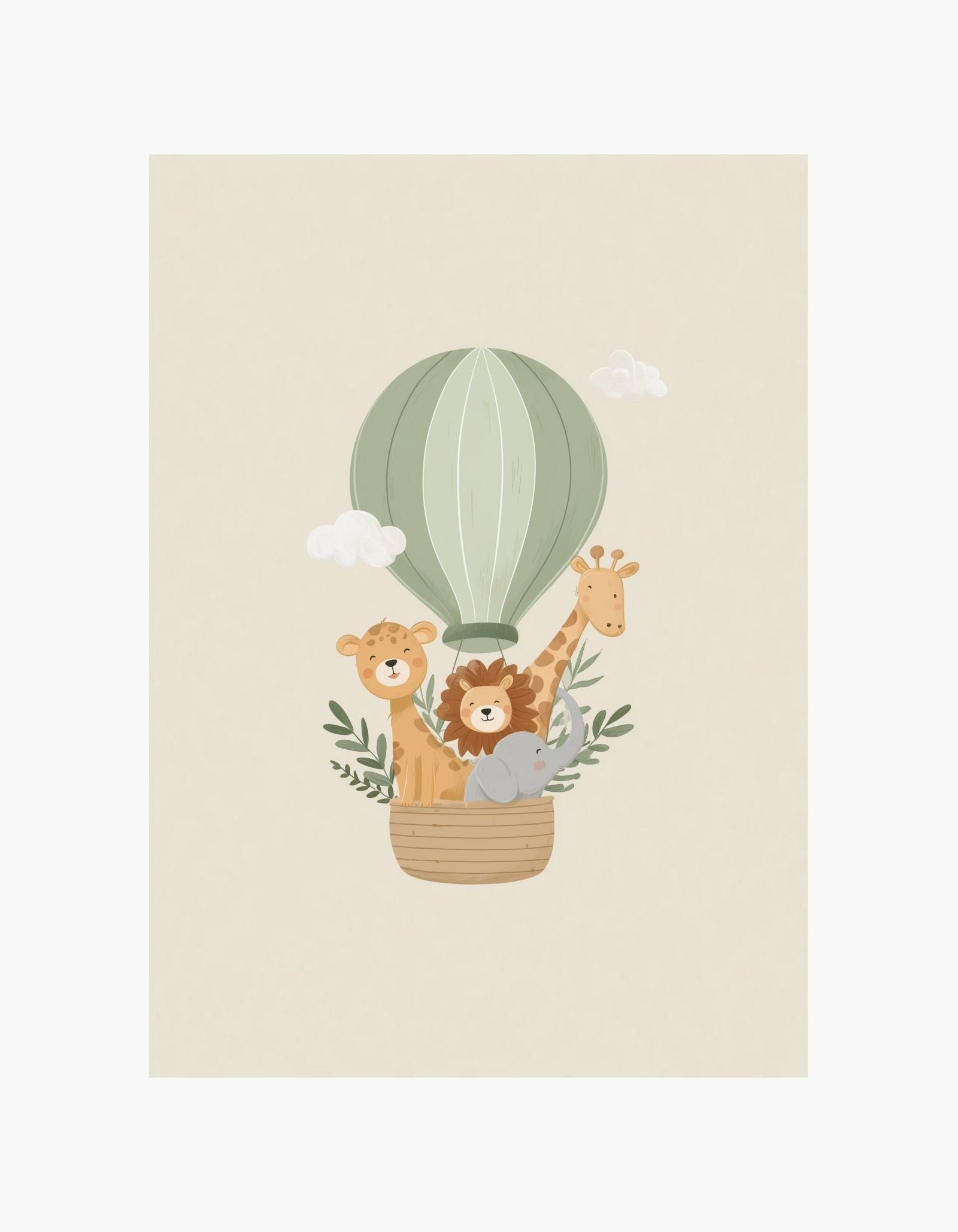 Safari Balloon Friends Plakat