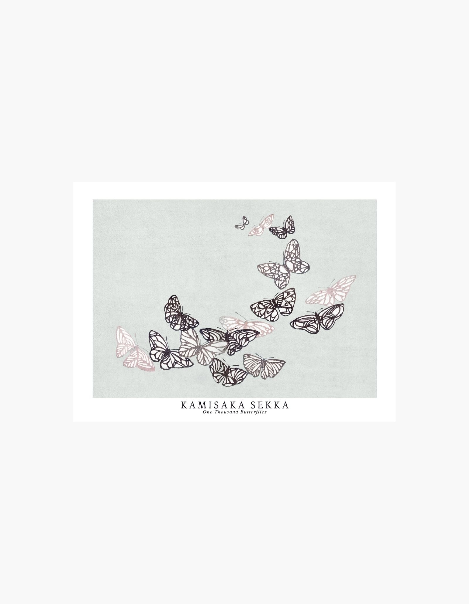 Kamisaka Sekka One Thousand Butterflies Plakat