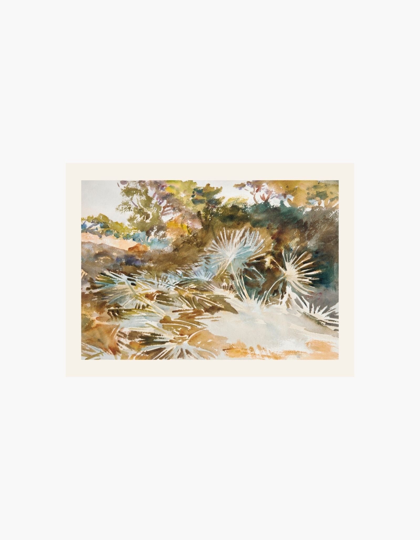 John Singer Sargent Landscape with Palmettos Plakat
