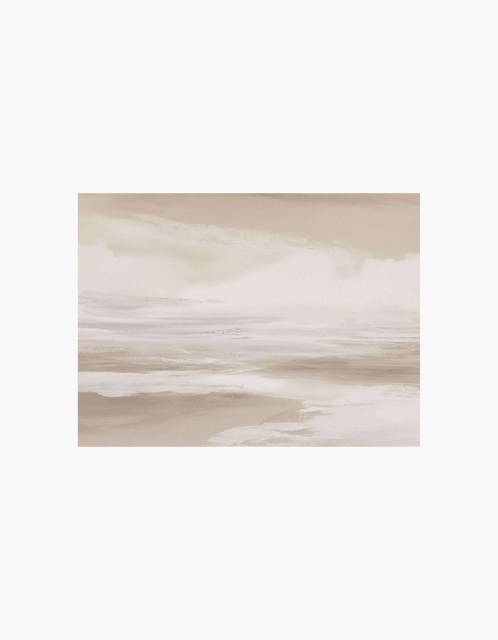 Abstrakt beige landskabsplakat