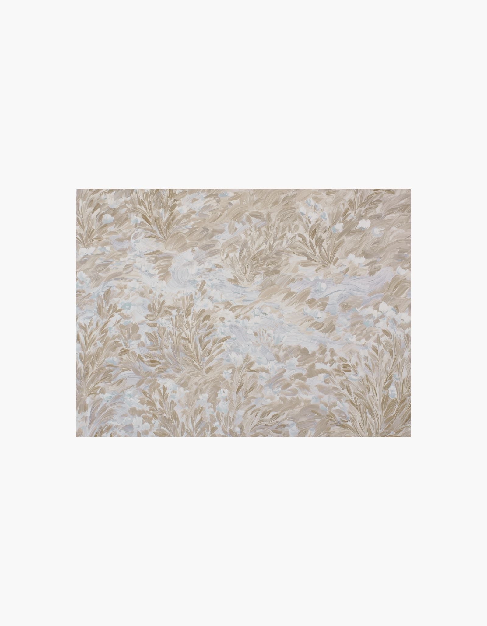Abstrakt botanisk beige plakat